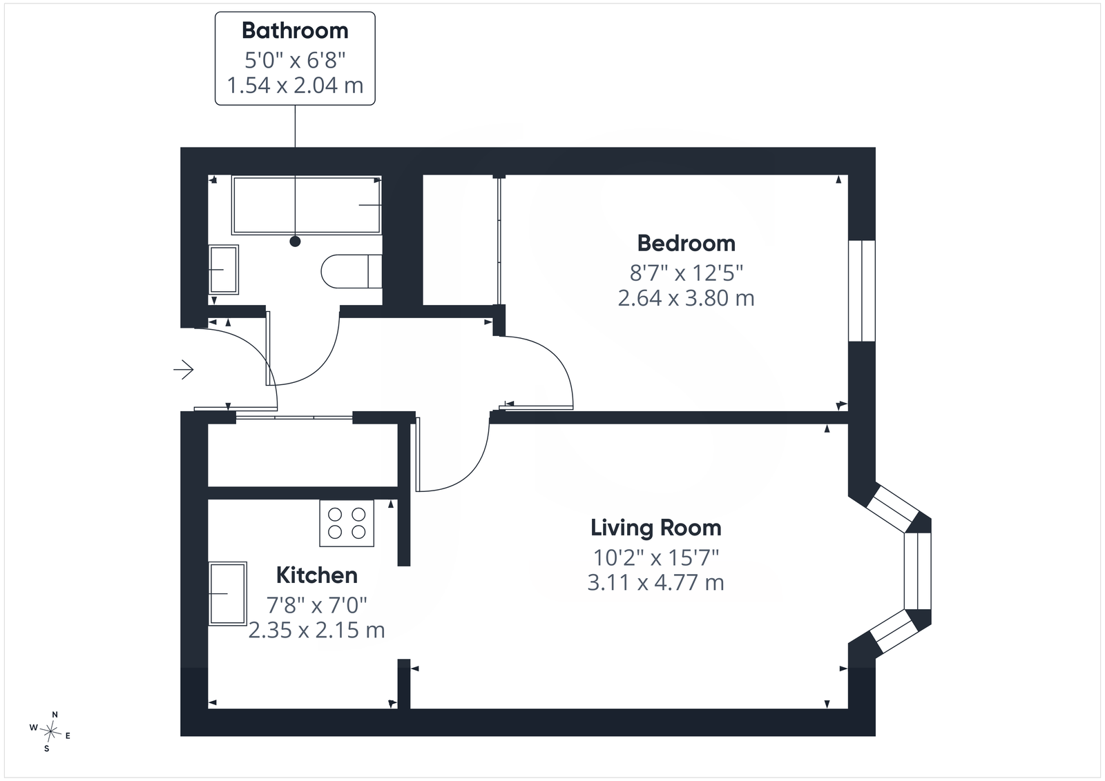Kings Hall,Flat 206, Park Road, Worthing floorplan