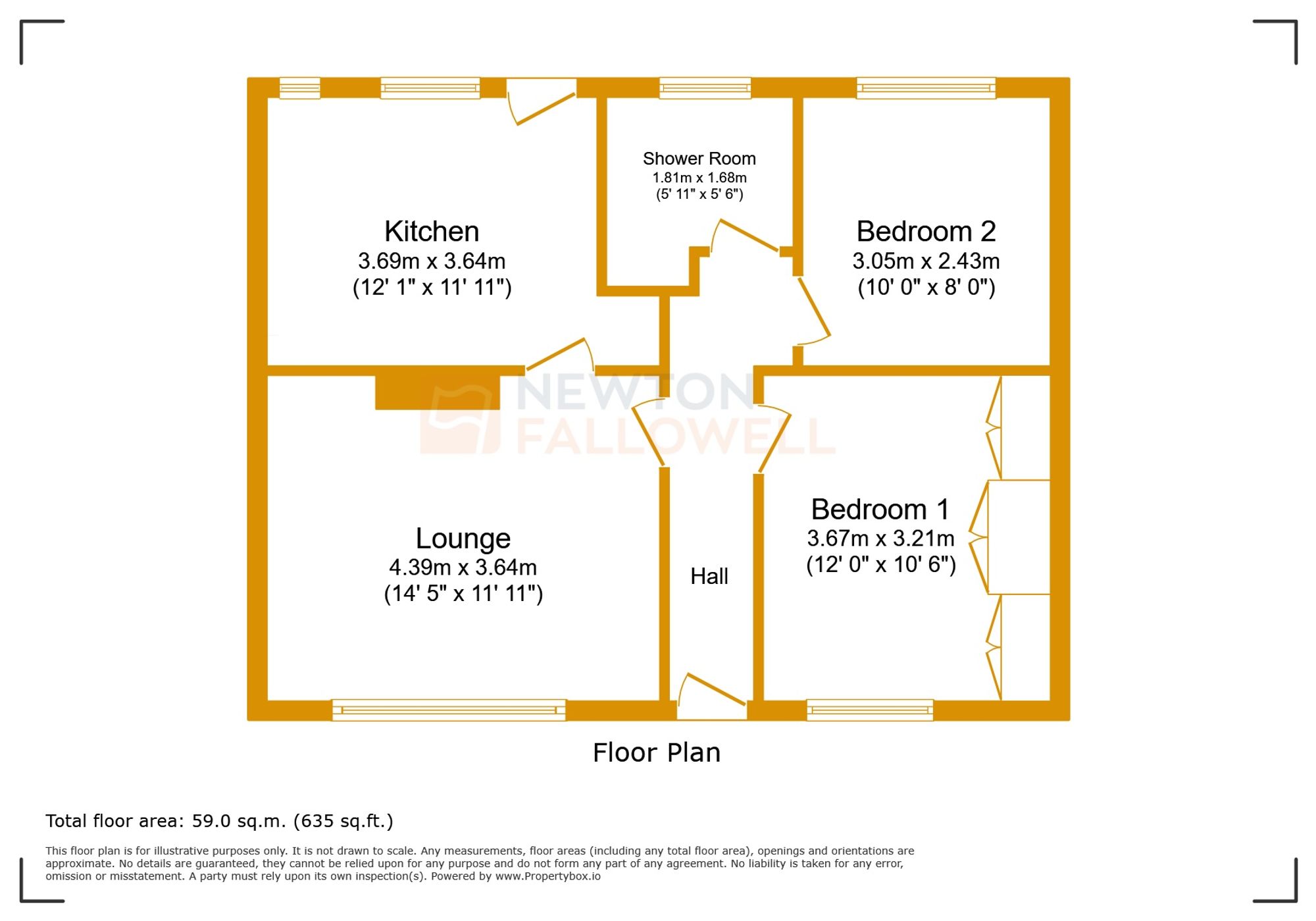 6a Bungalow Sparkenhoe, Leicester floorplan