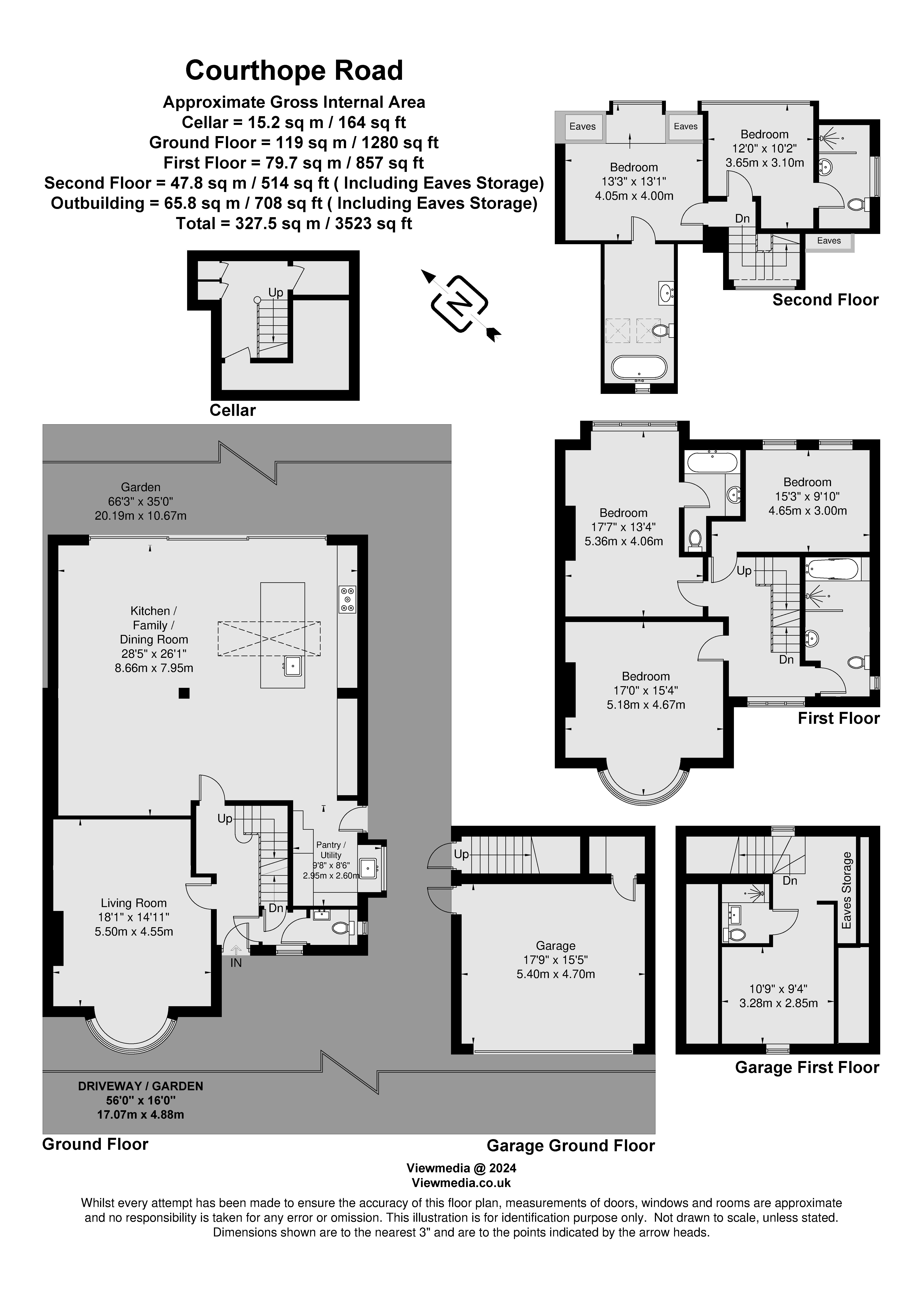 2, Courthope Road, London floorplan