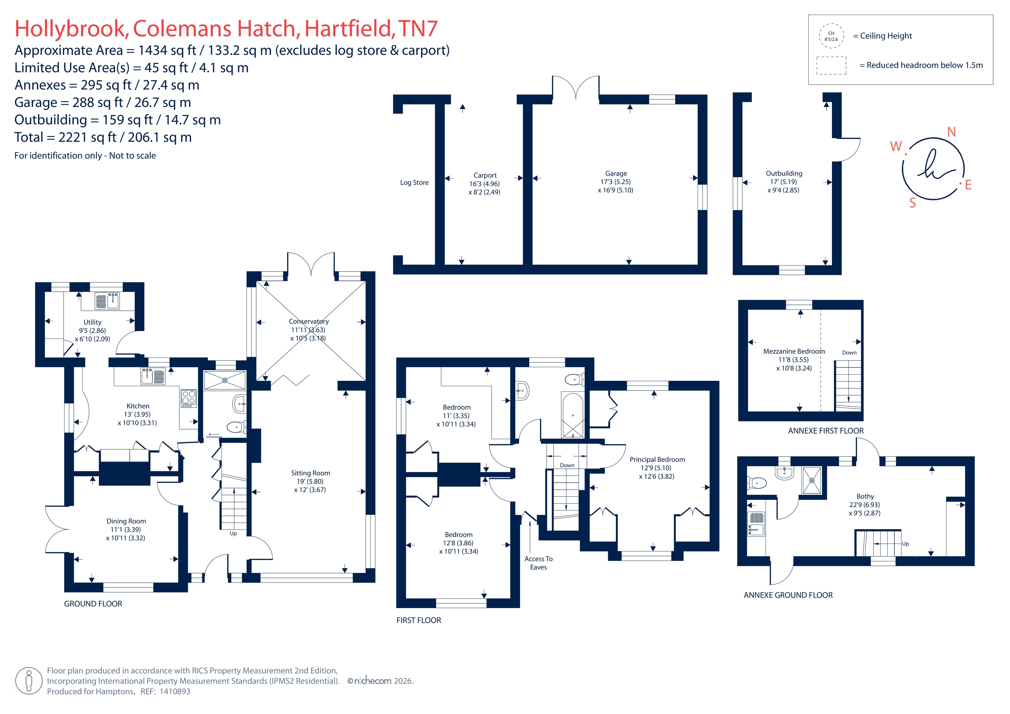 Hollybrook, Coleman's Hatch, Hartfield floorplan