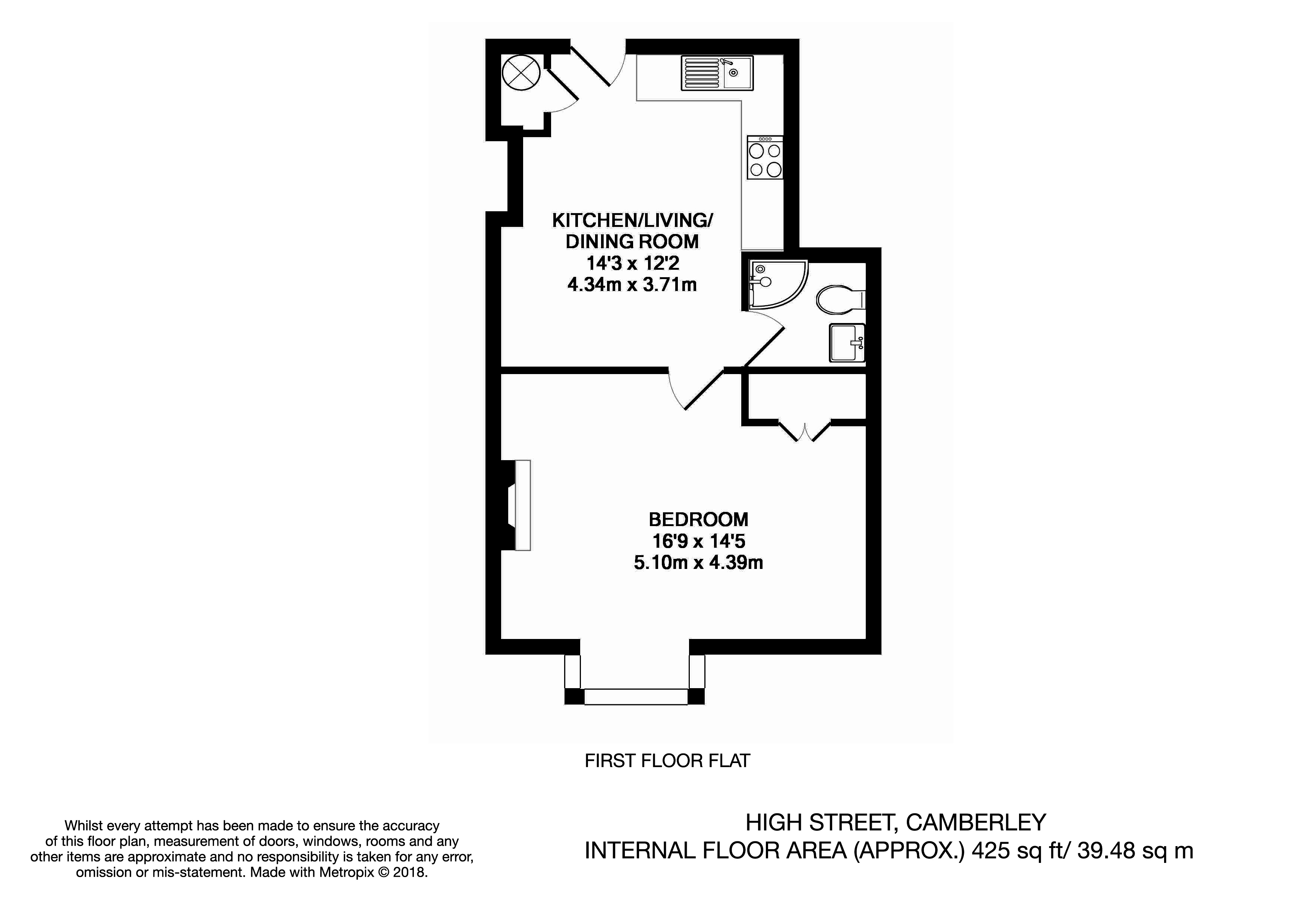 1 Bedrooms Flat to rent in Princess Way, Camberley GU15