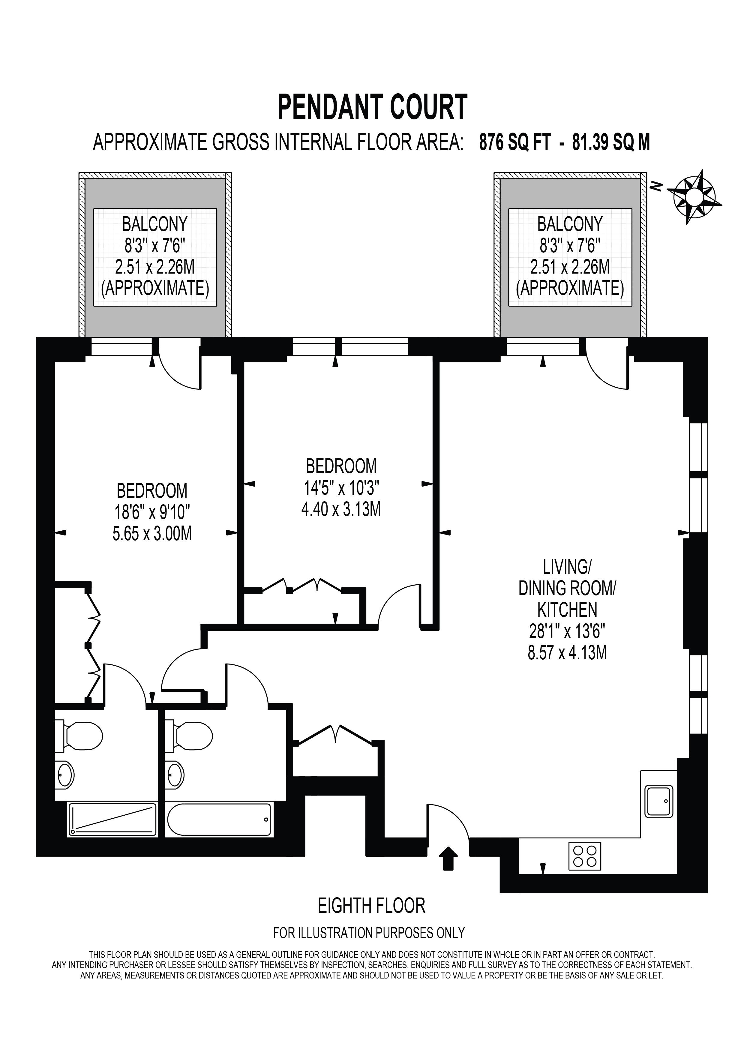 Royal Crest Avenue, London floorplan