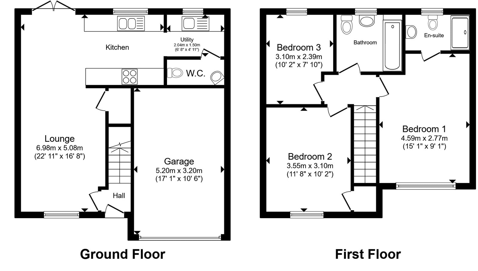 21, Angel Close, Thetford floorplan