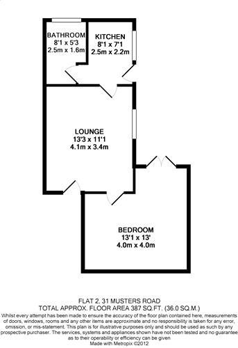 1 Bedrooms Flat to rent in Musters Road, West Bridgford NG2