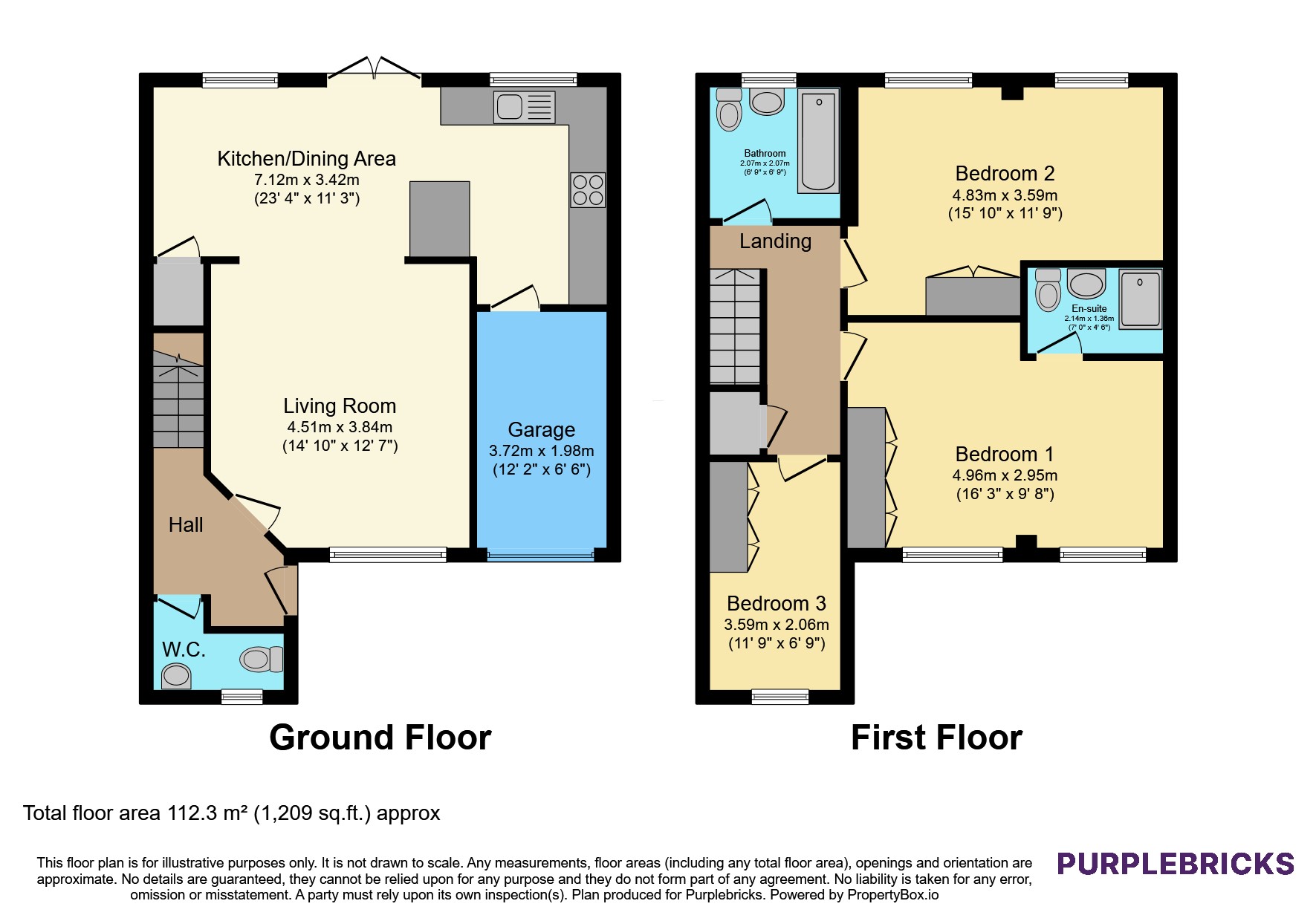 Putney Close, Oldham floorplan