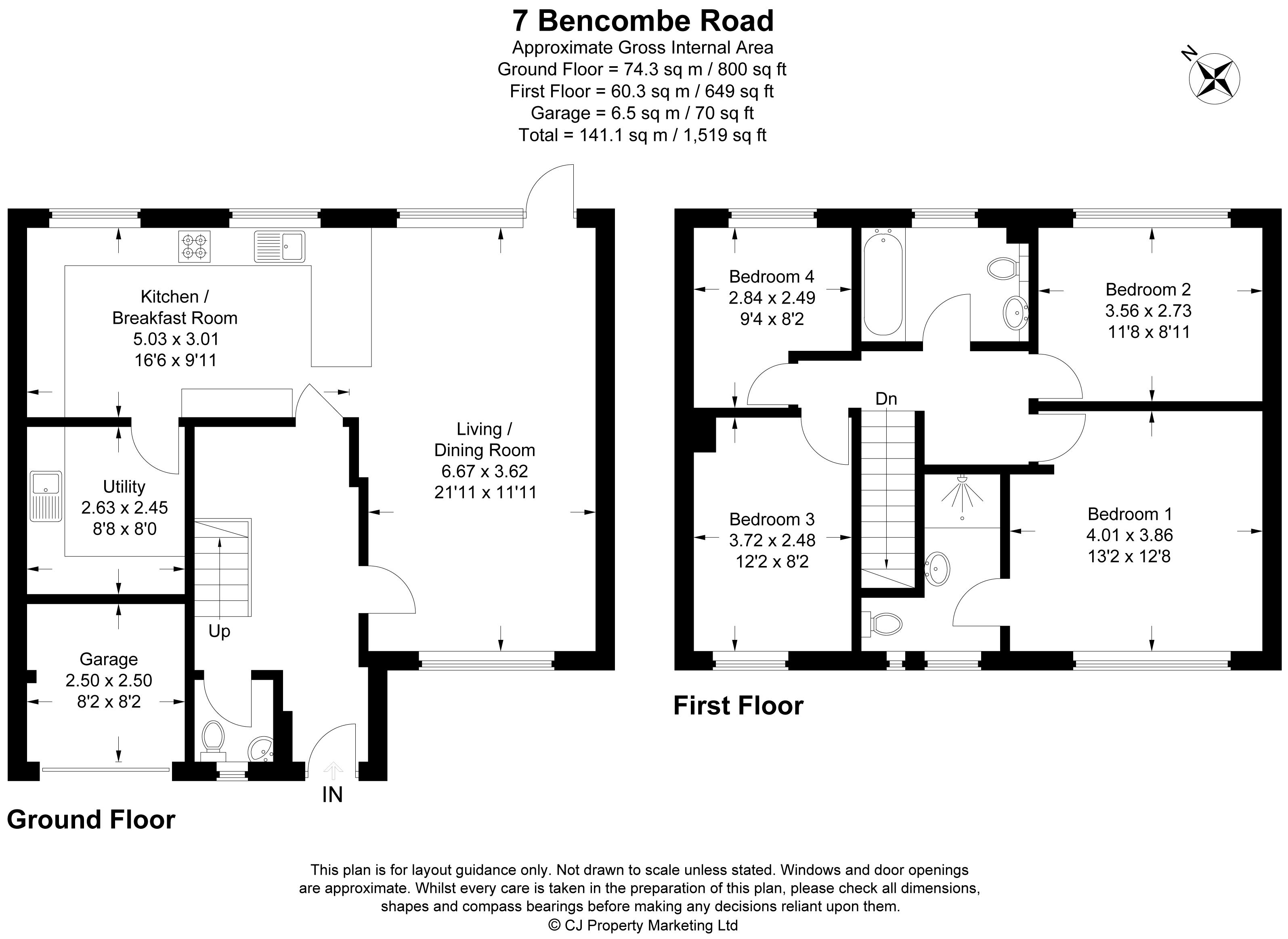 7, Bencombe Road, Marlow floorplan