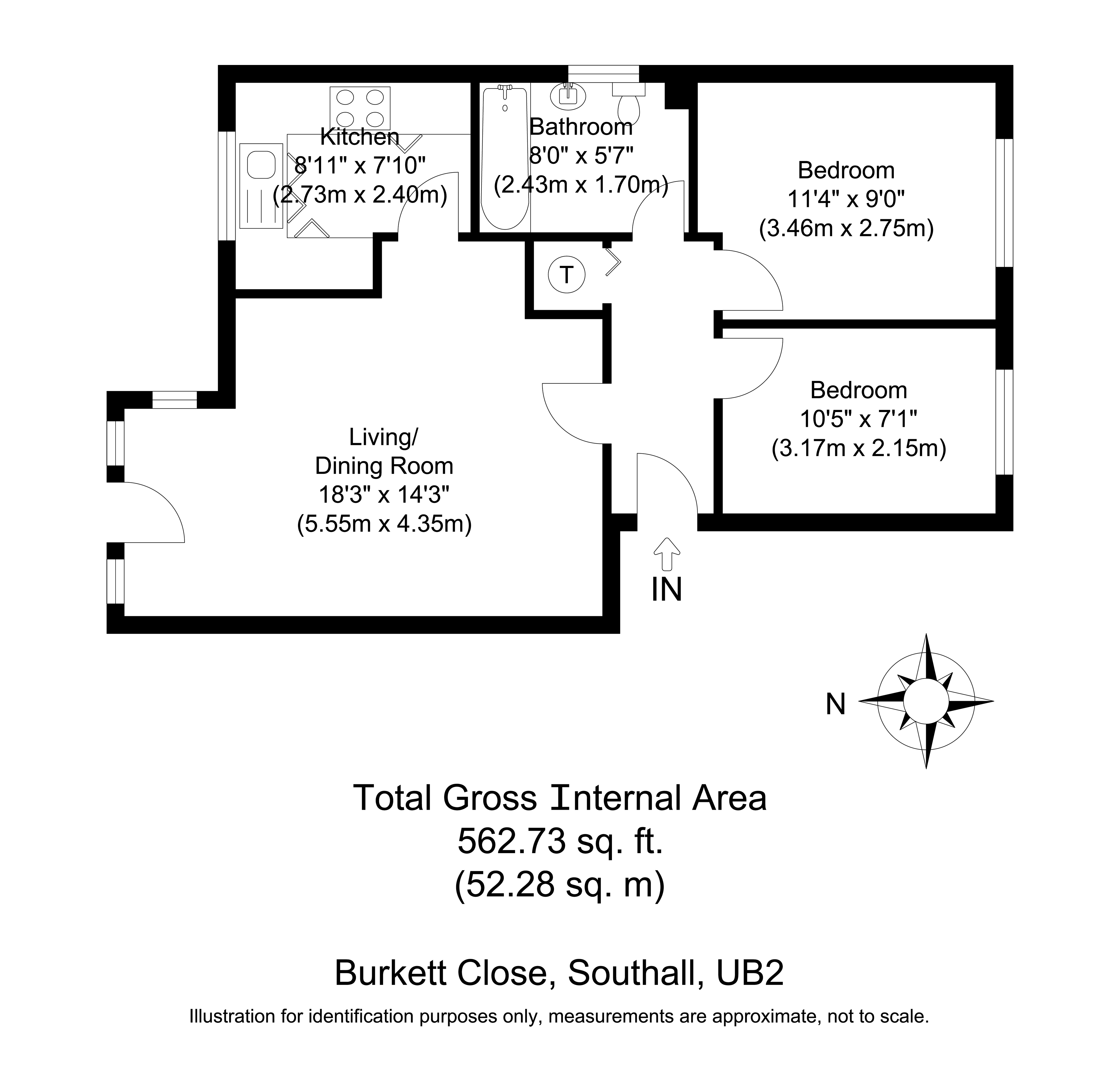 Burket Close, Southall floorplan