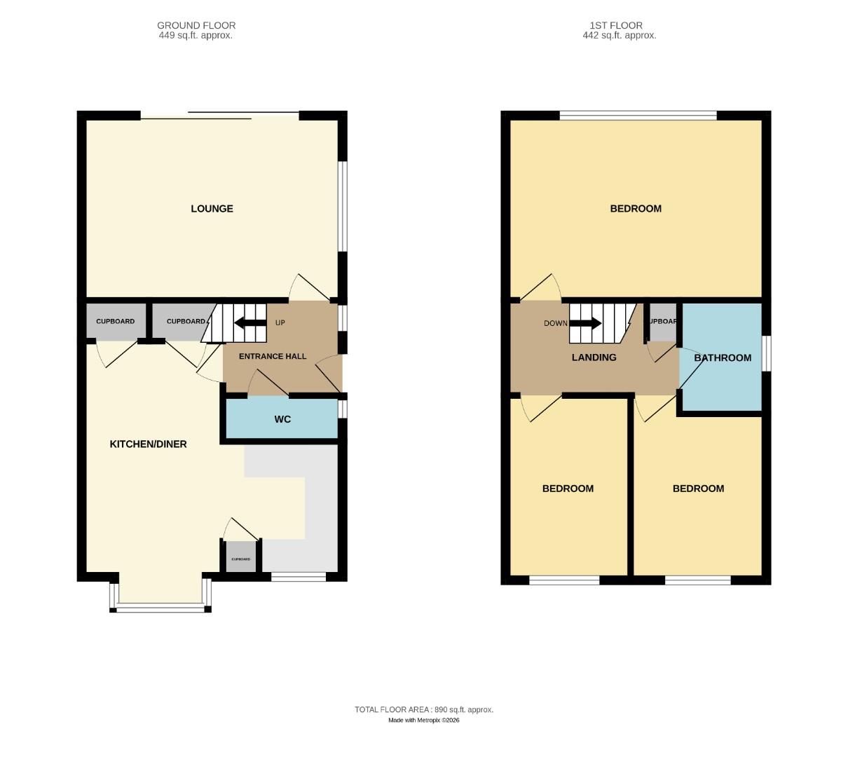 69, Kings Park, Thundersley floorplan