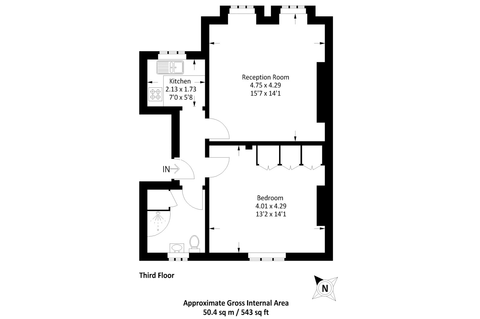 King William Walk, Greenwich SE10, 1 bedroom flat for sale 62658079