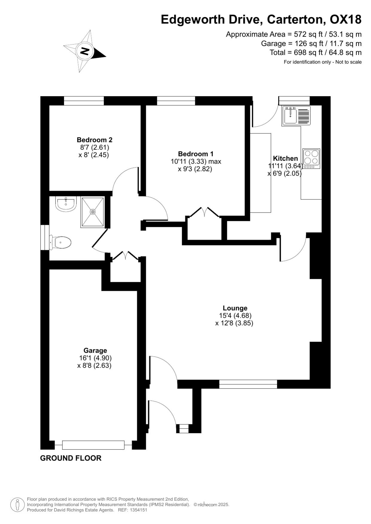 43, Edgeworth Drive, Carterton floorplan