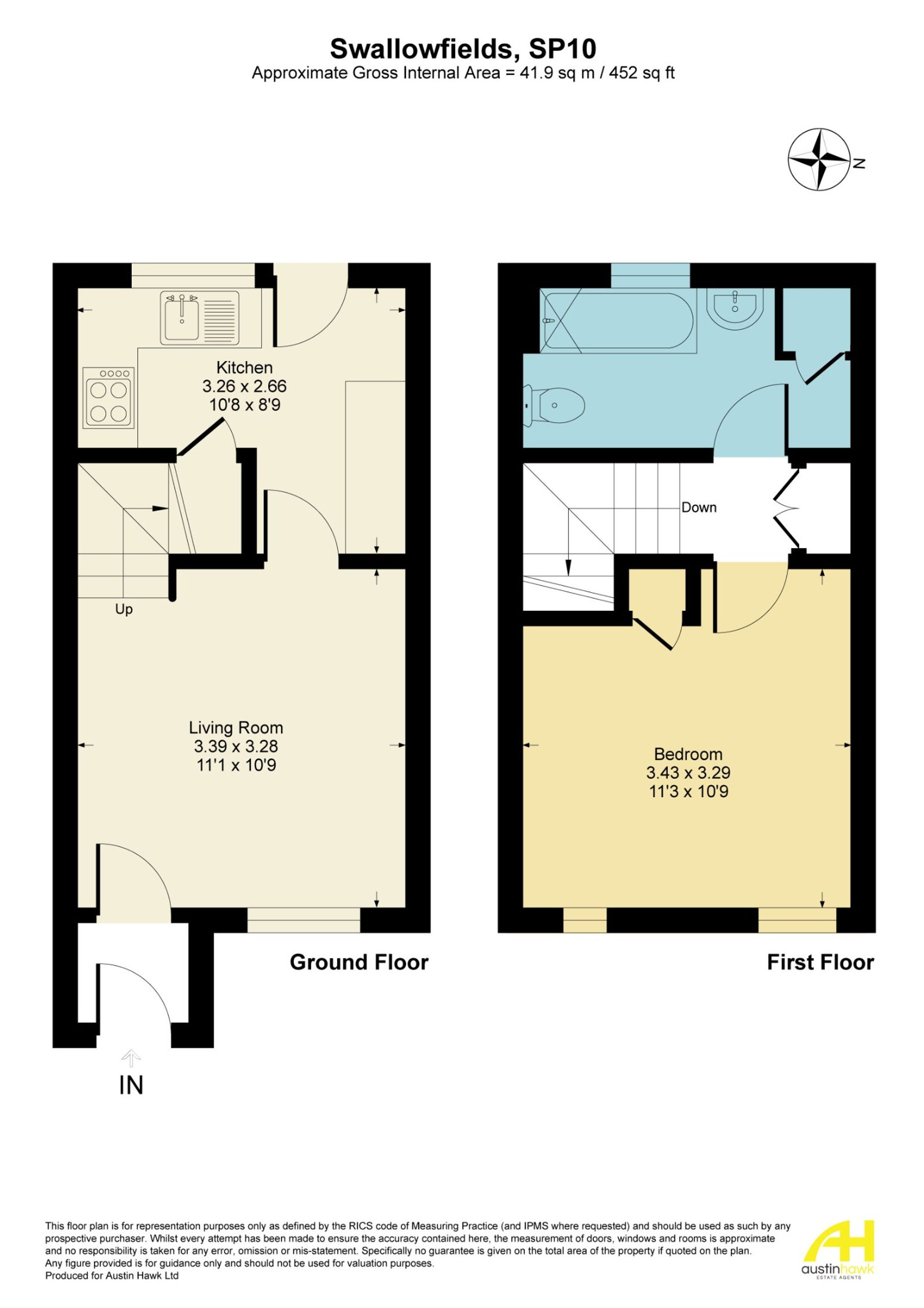 87 Swallowfields, Andover floorplan