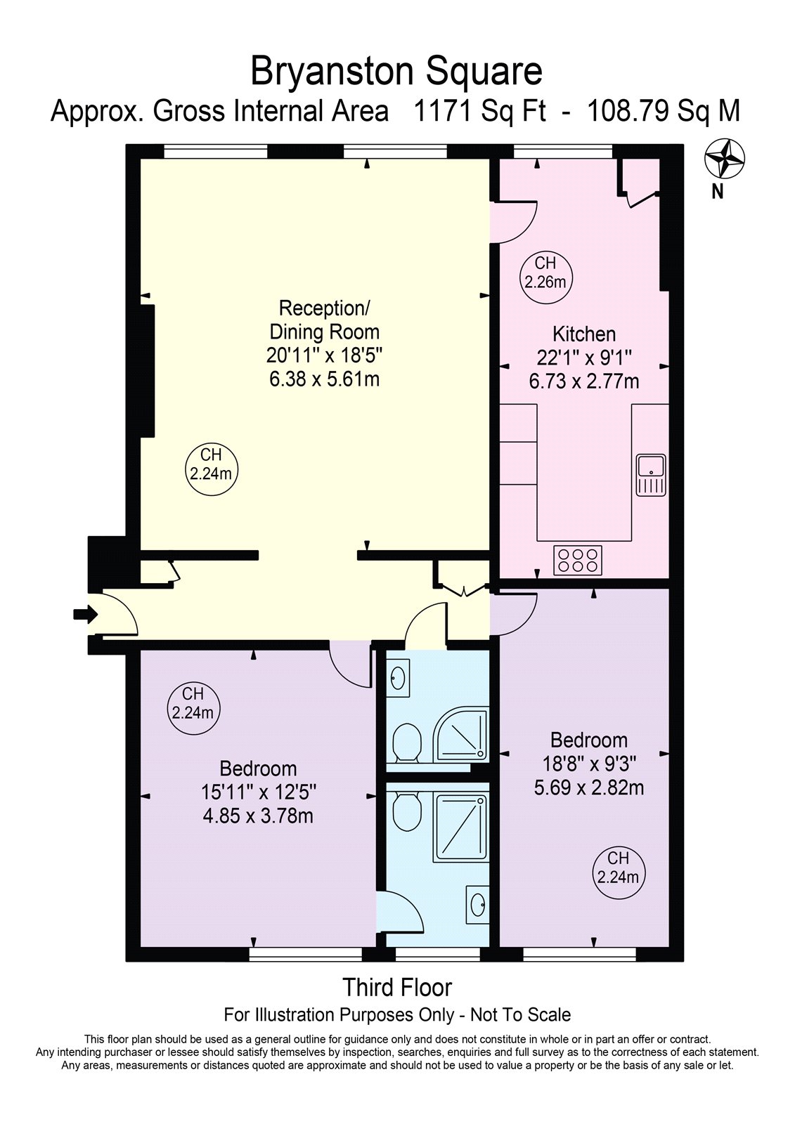 2 Bedrooms Flat for sale in Bryanston Square, Marylebone W1H