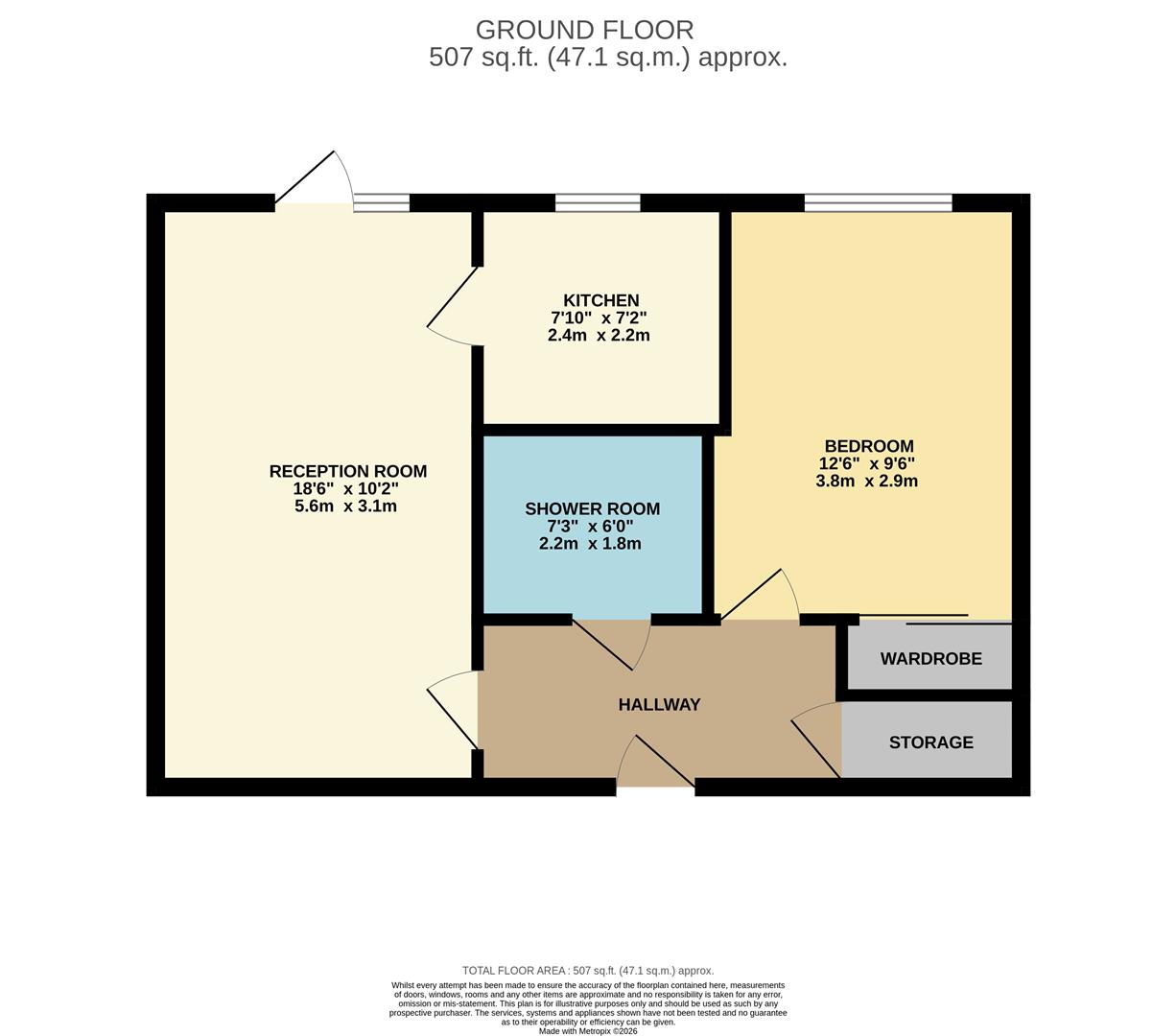 King Henry Lodge, Flat 5, 51 Hall Lane, London floorplan
