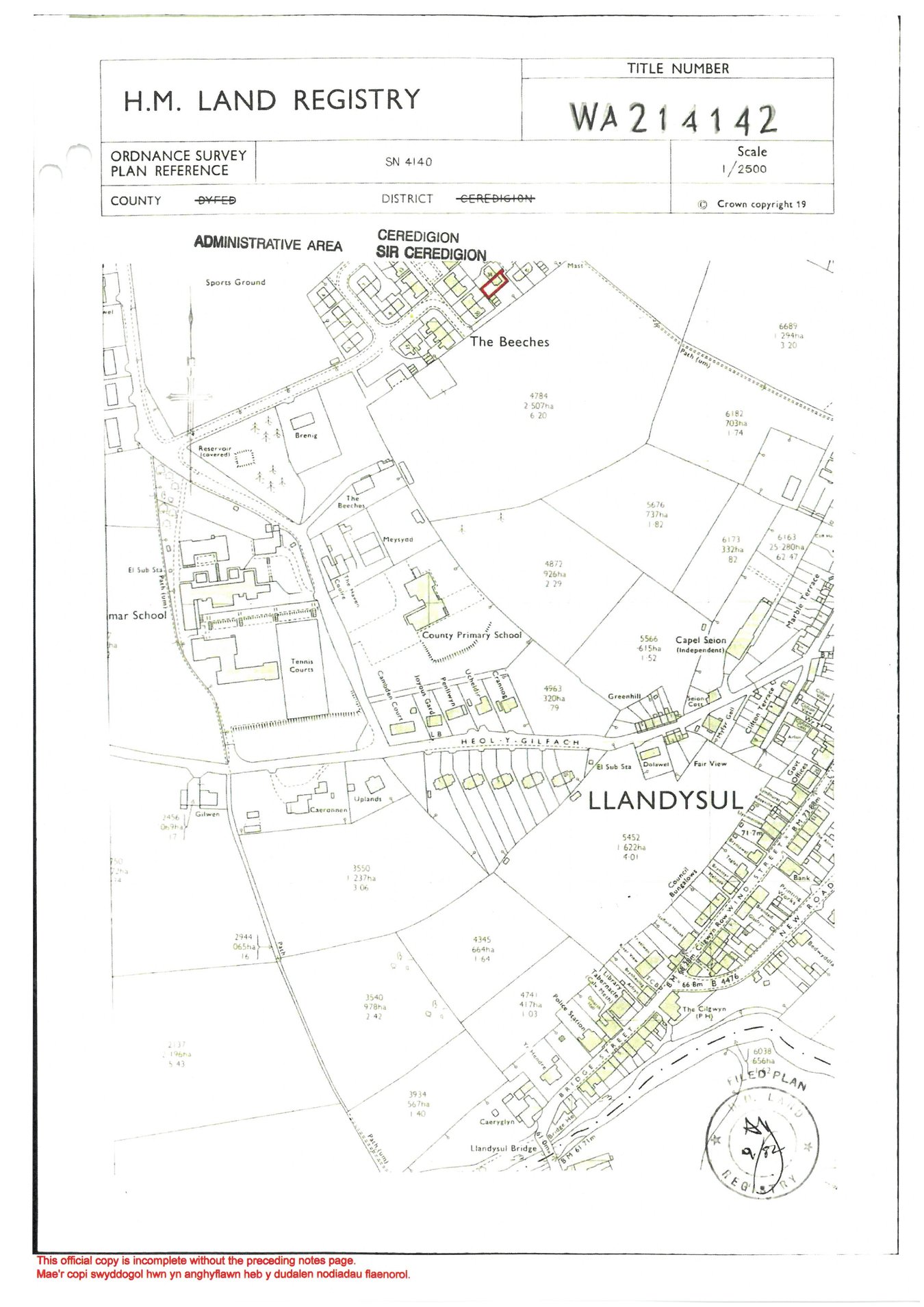 39, The Beeches, Llandysul floorplan