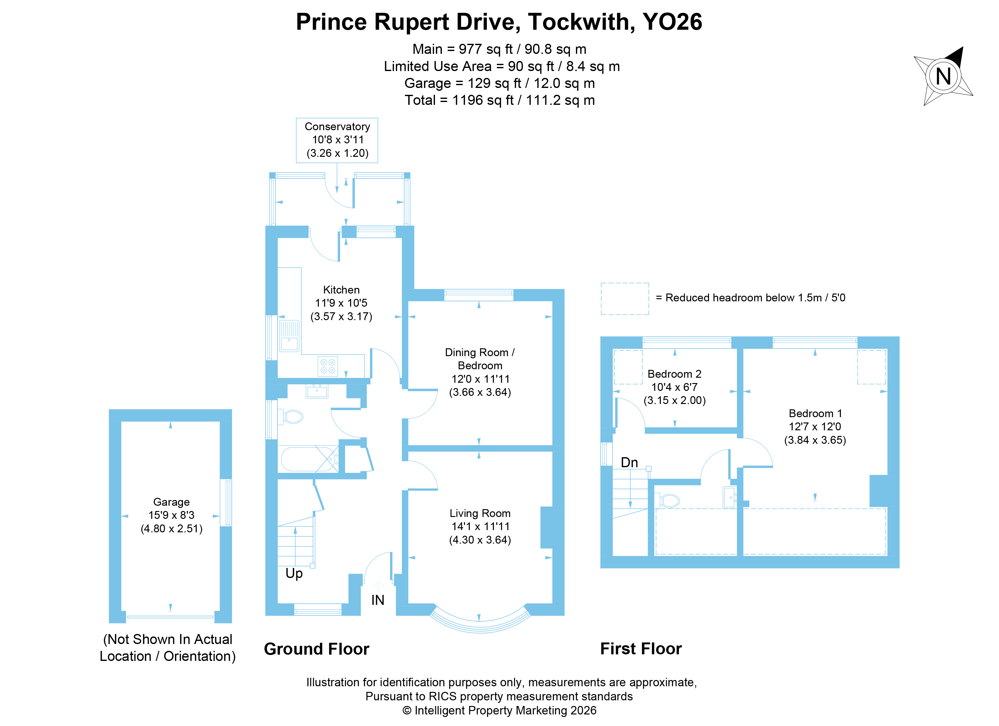 27, Prince Rupert Drive, York floorplan