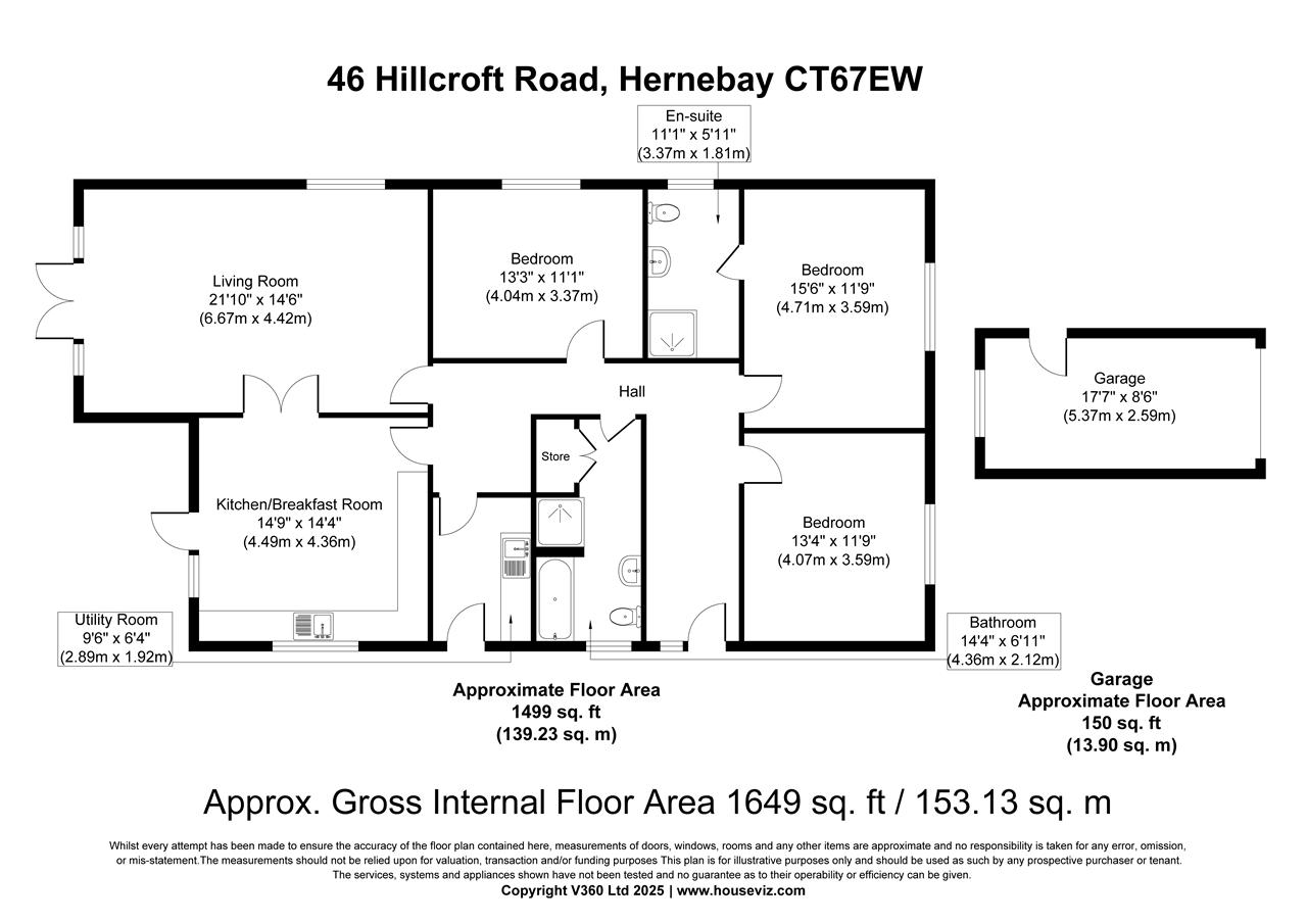 46, Hillcroft Road, Herne Bay floorplan