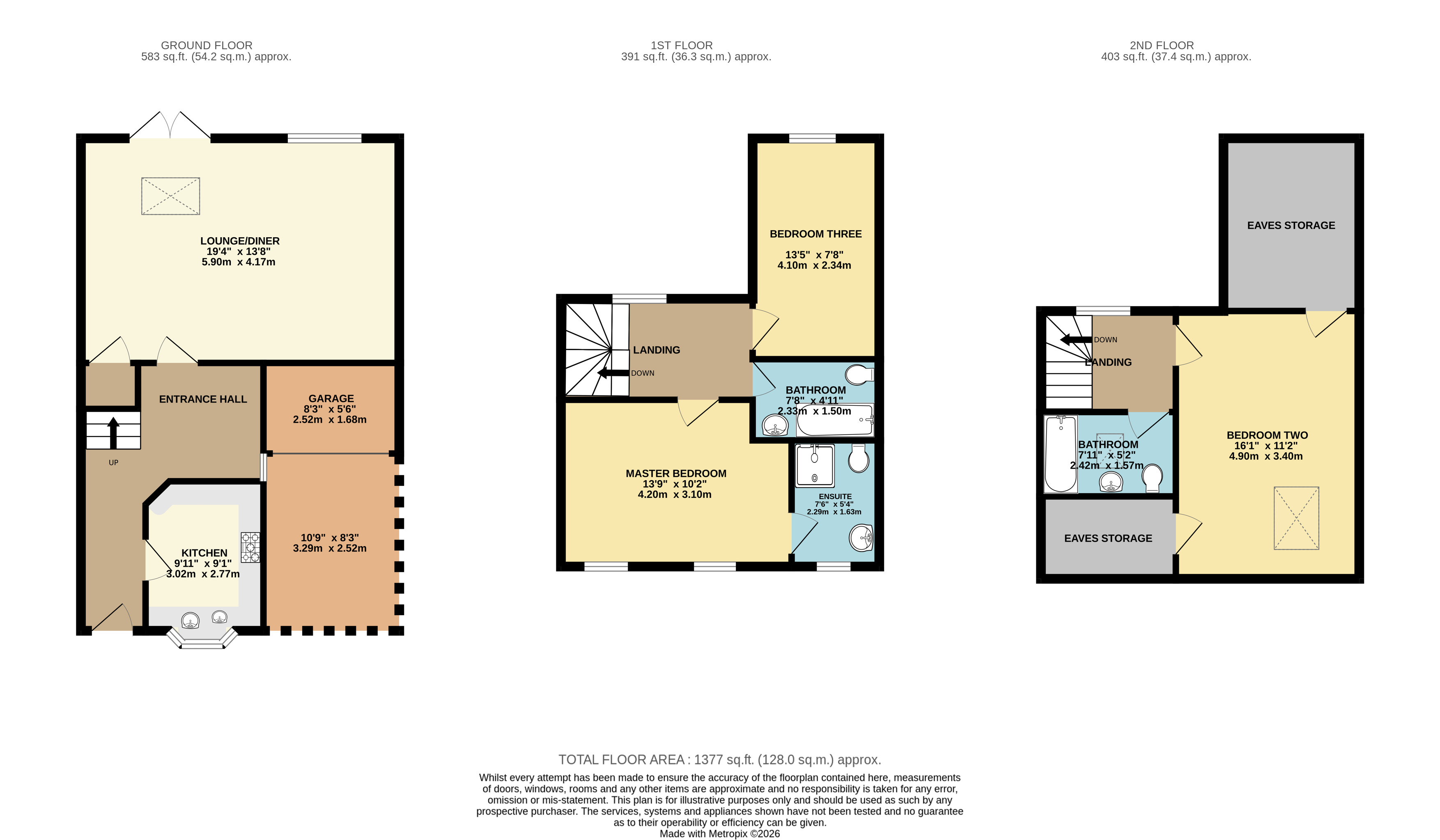 55, Byrom Street, Altrincham floorplan
