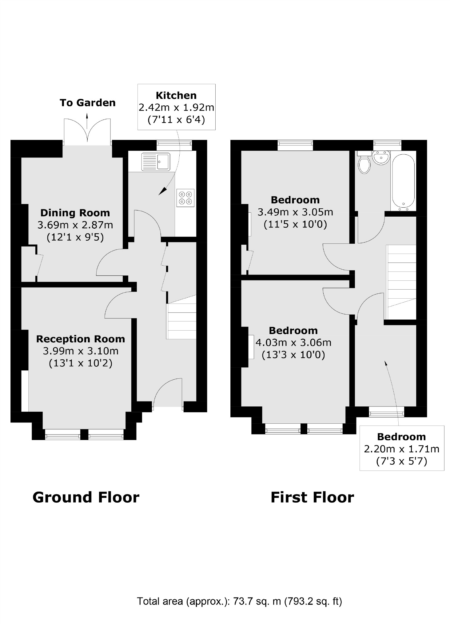 112, Haydon Park Road, London floorplan