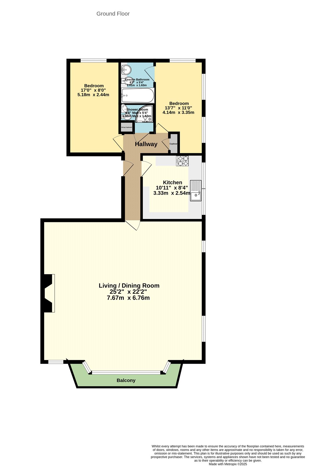 Flat 11, The Highbury,, Atlantic Road, Somerset floorplan
