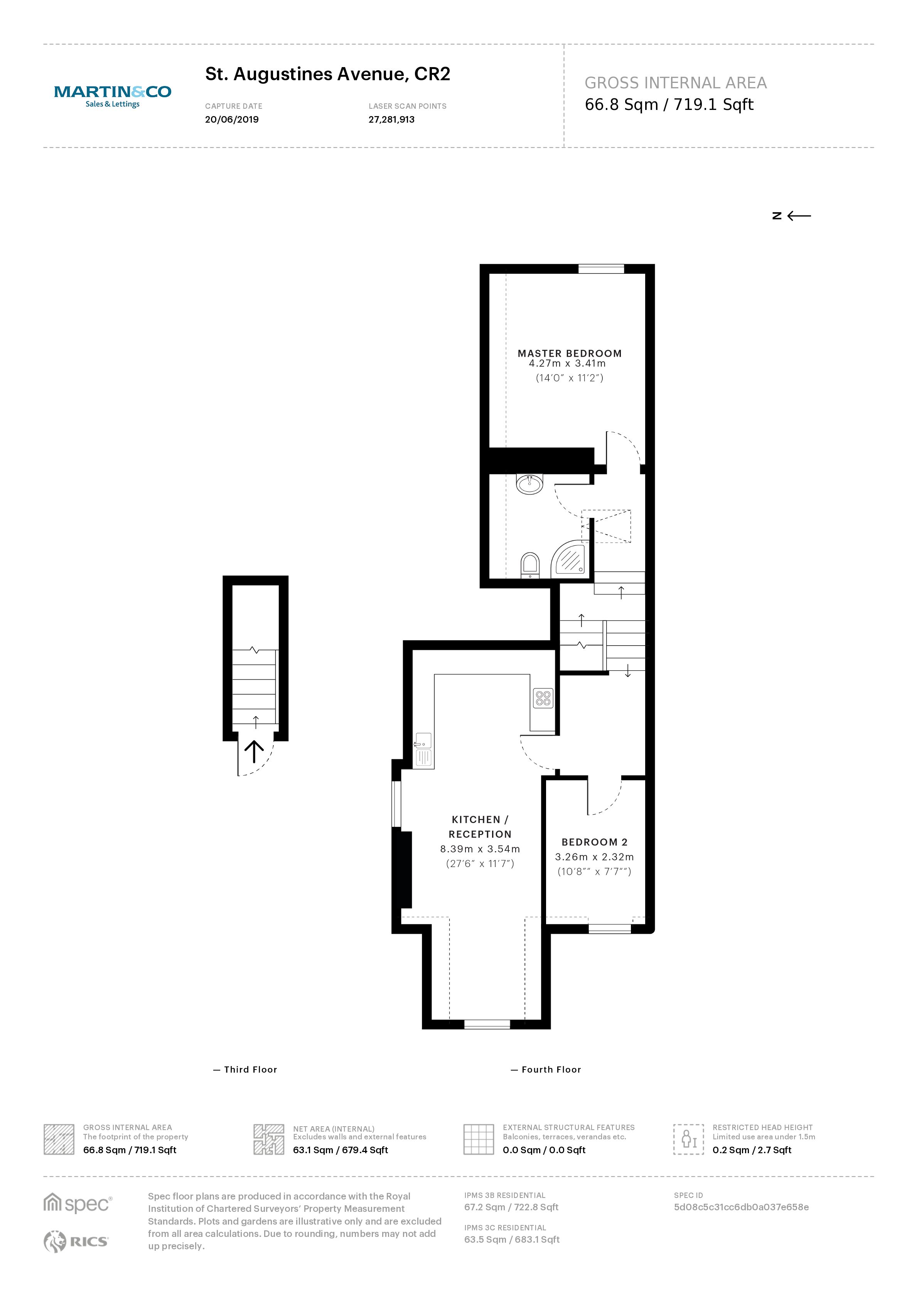 Flat 5, 58, St Augustine Avenue, South Croydon floorplan