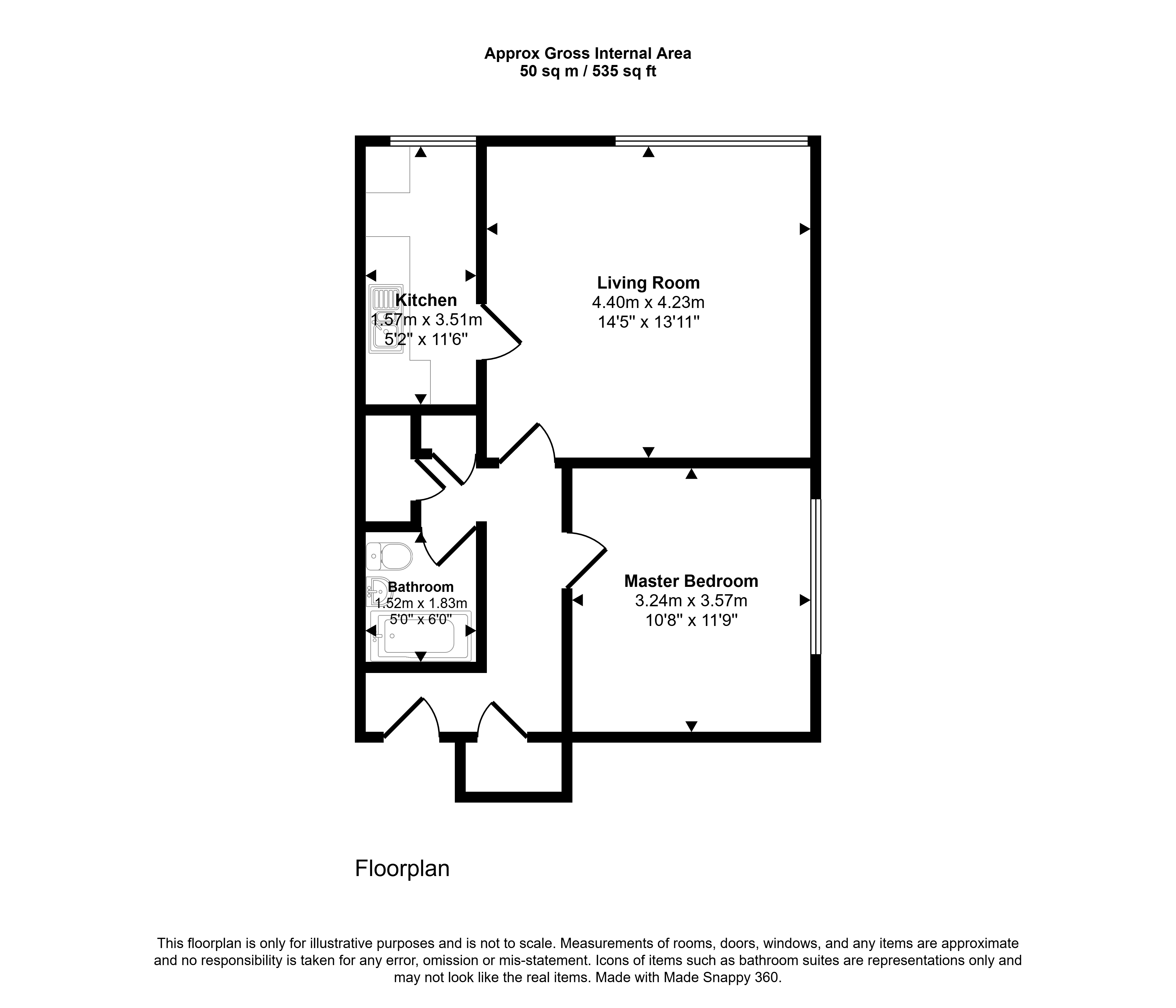 11 Craigmont Court, West Avenue, Newcastle upon Tyne floorplan