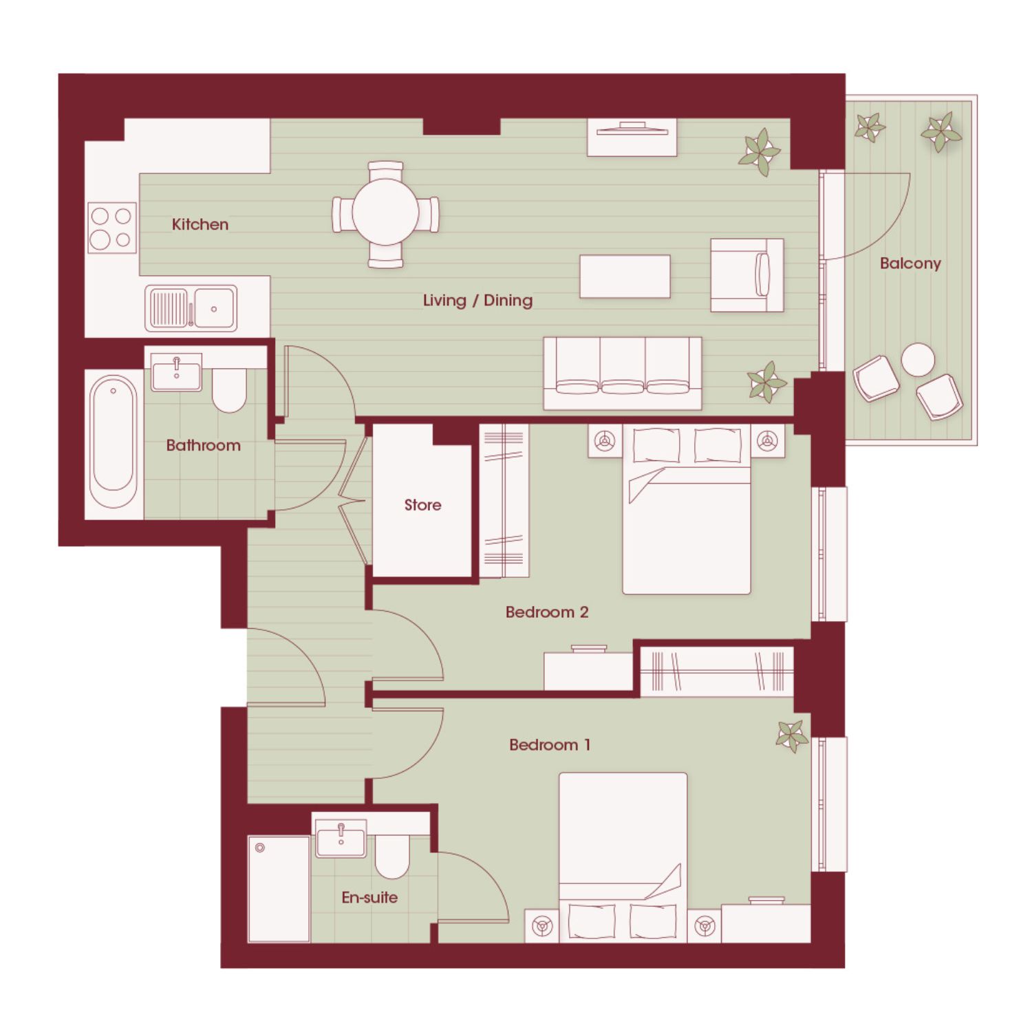 H863070, 81 Park View, Acton floorplan
