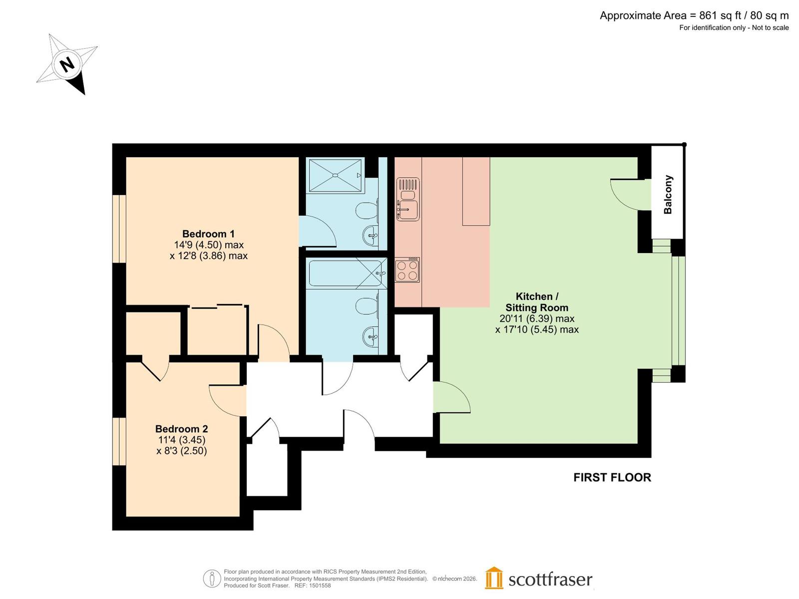 Flat 7, Churchill House, 409, Banbury Road, North Oxford floorplan