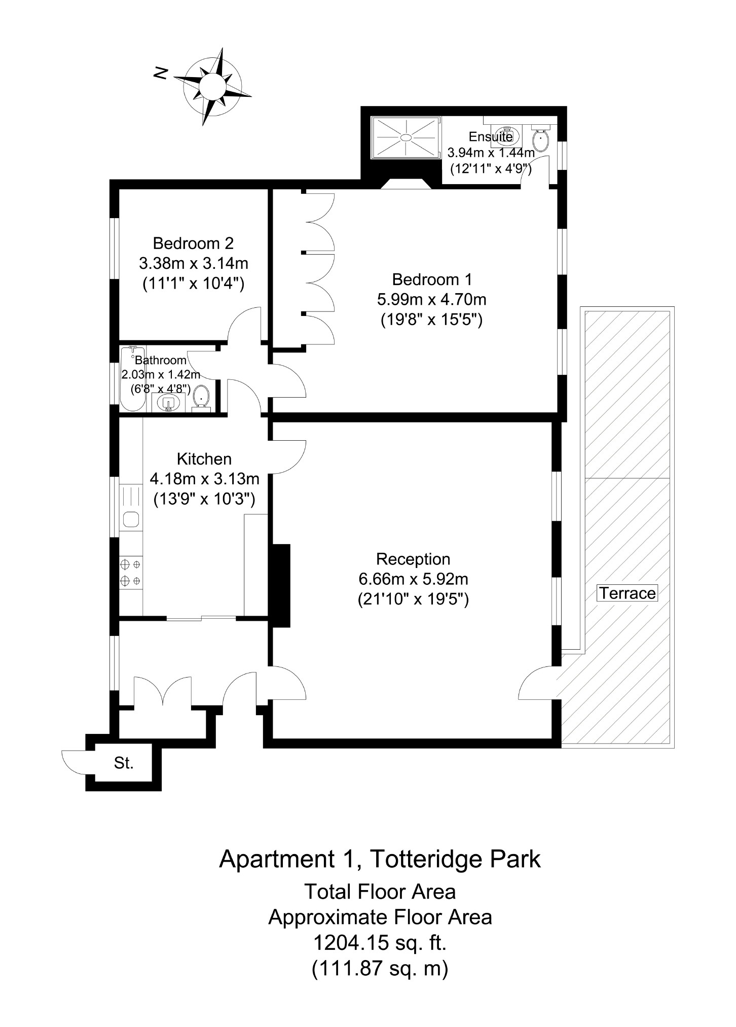 2 Bedrooms Flat for sale in Totteridge Common, London N20