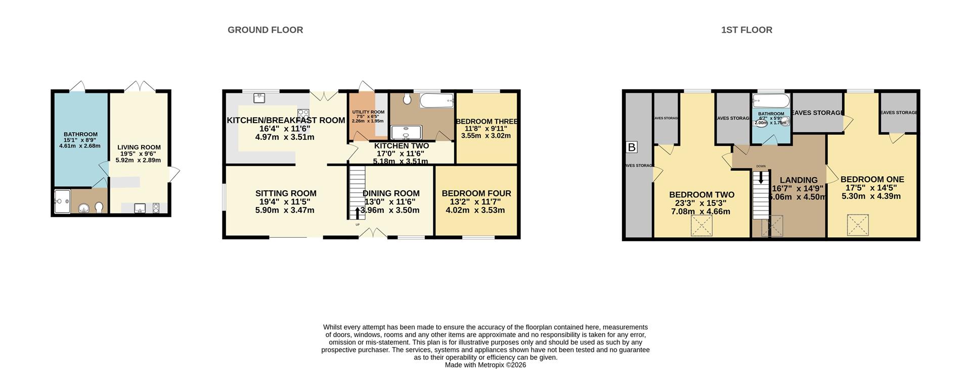 Beam Ends, Lankelly Lane, Fowey floorplan