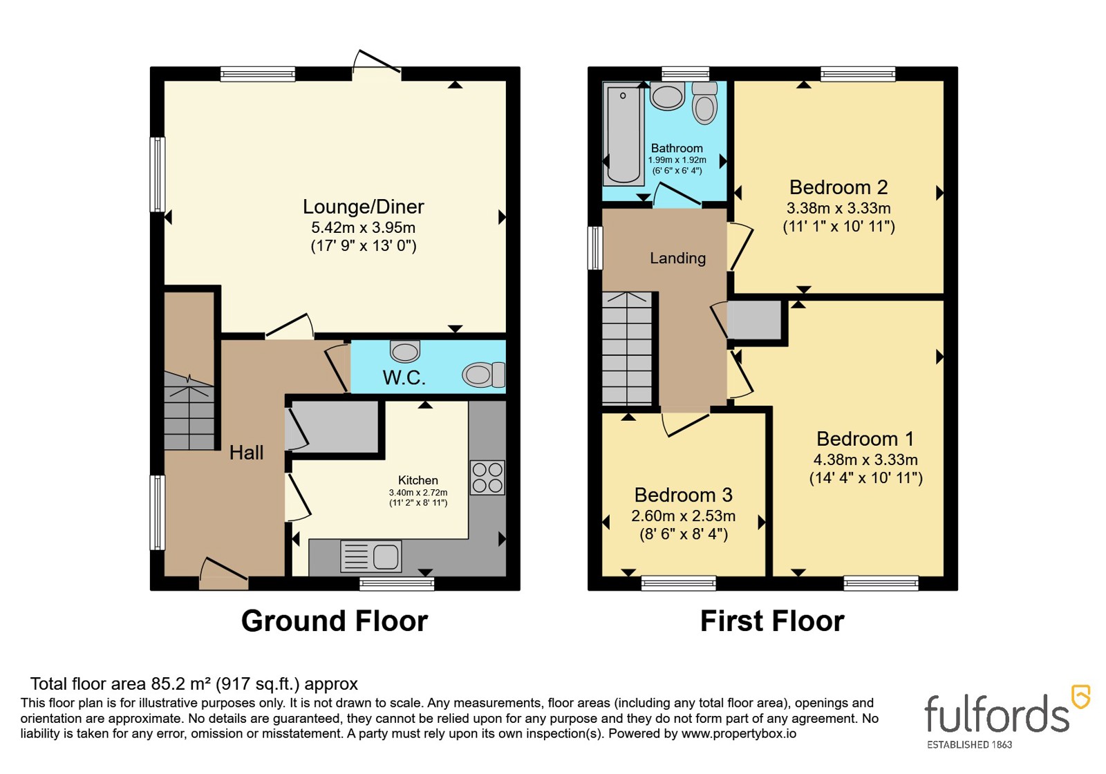 44, Craddock Close, Devon floorplan