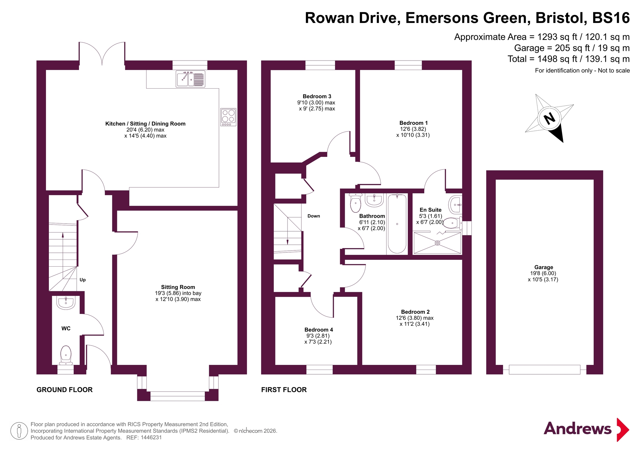 4, Rowan Drive, Bristol floorplan