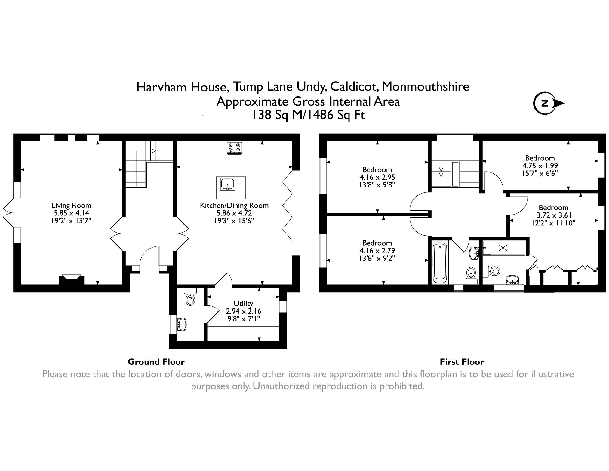 Harvham House, Tump Lane, Undy, Caldicot floorplan