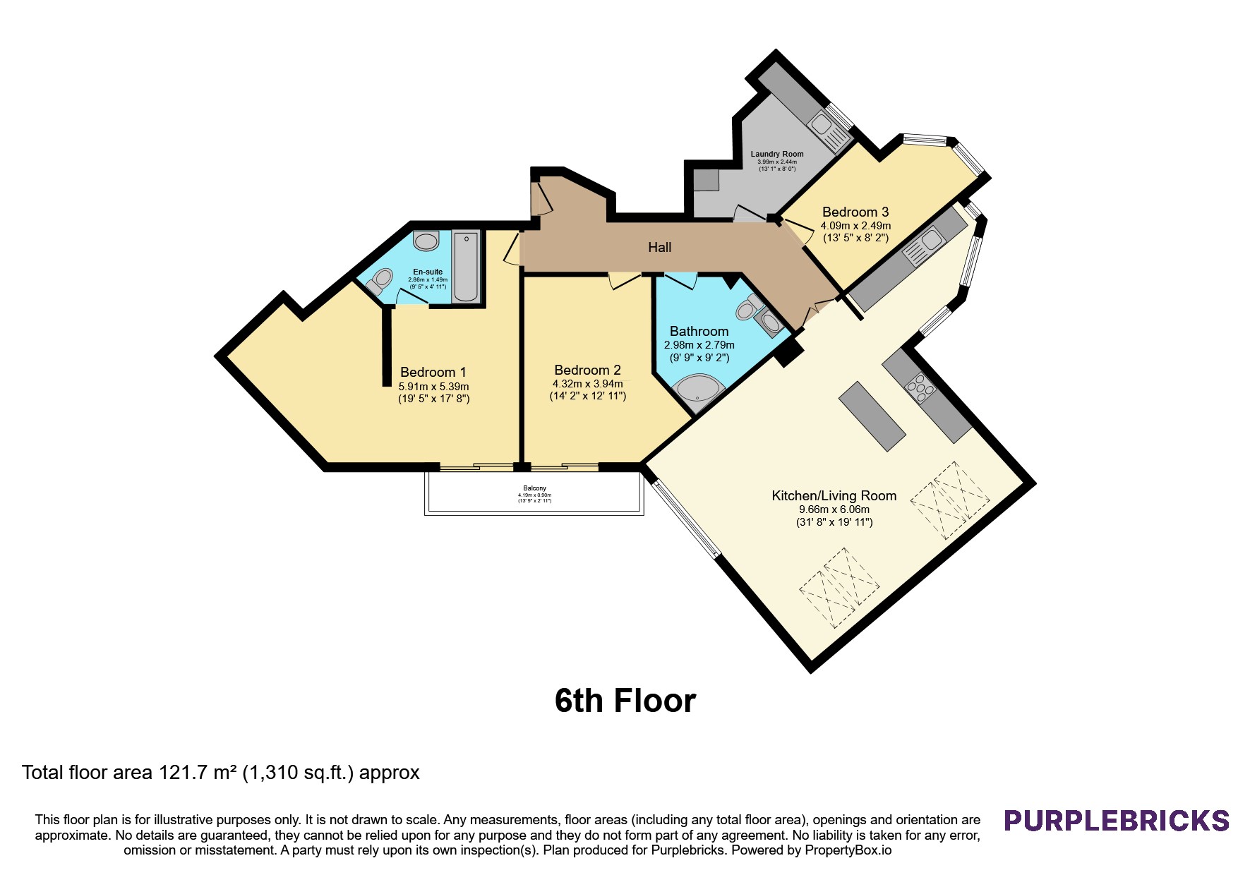 Asher Way, London floorplan