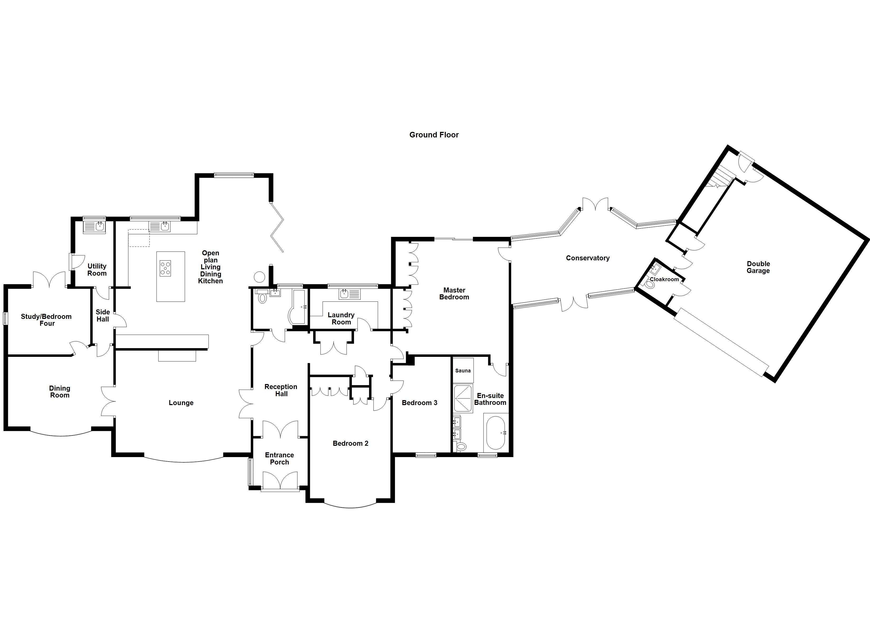 4 Bedrooms Detached bungalow for sale in Rectory Lane, Gamston, Retford DN22