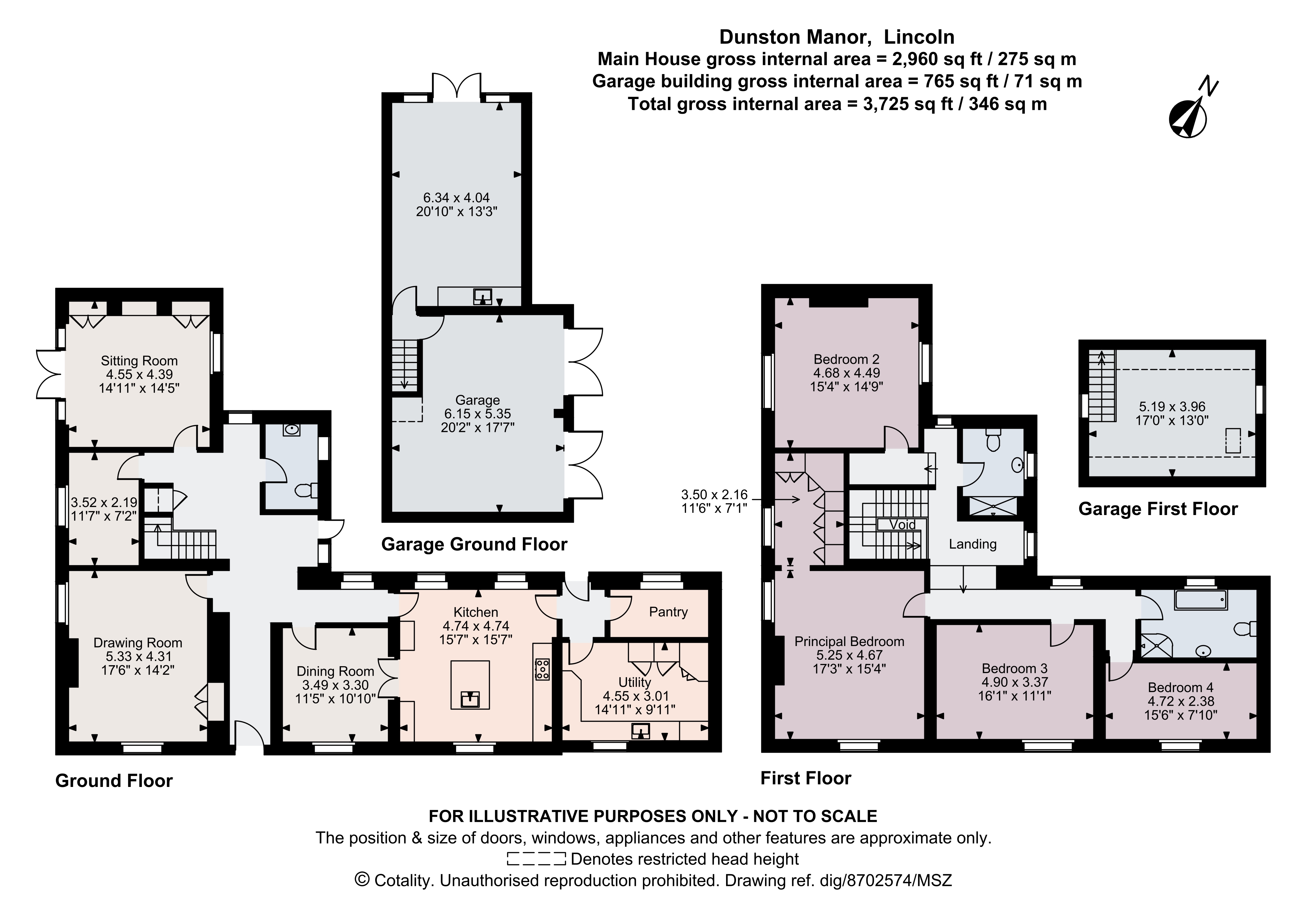 Dunston Manor, Dunston floorplan