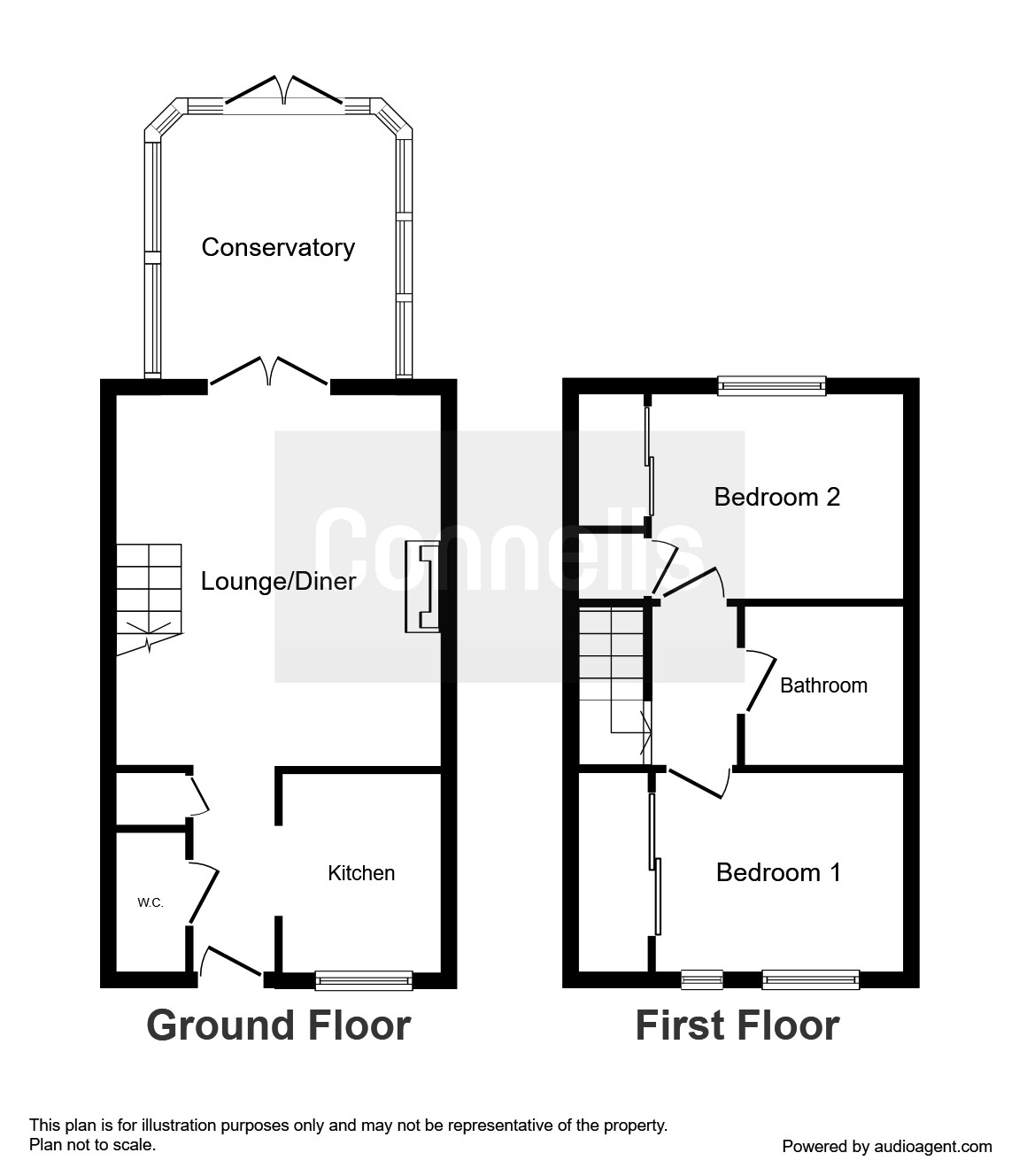 2 Bedrooms Terraced house for sale in Oriel Close, Wolverton, Milton Keynes MK12