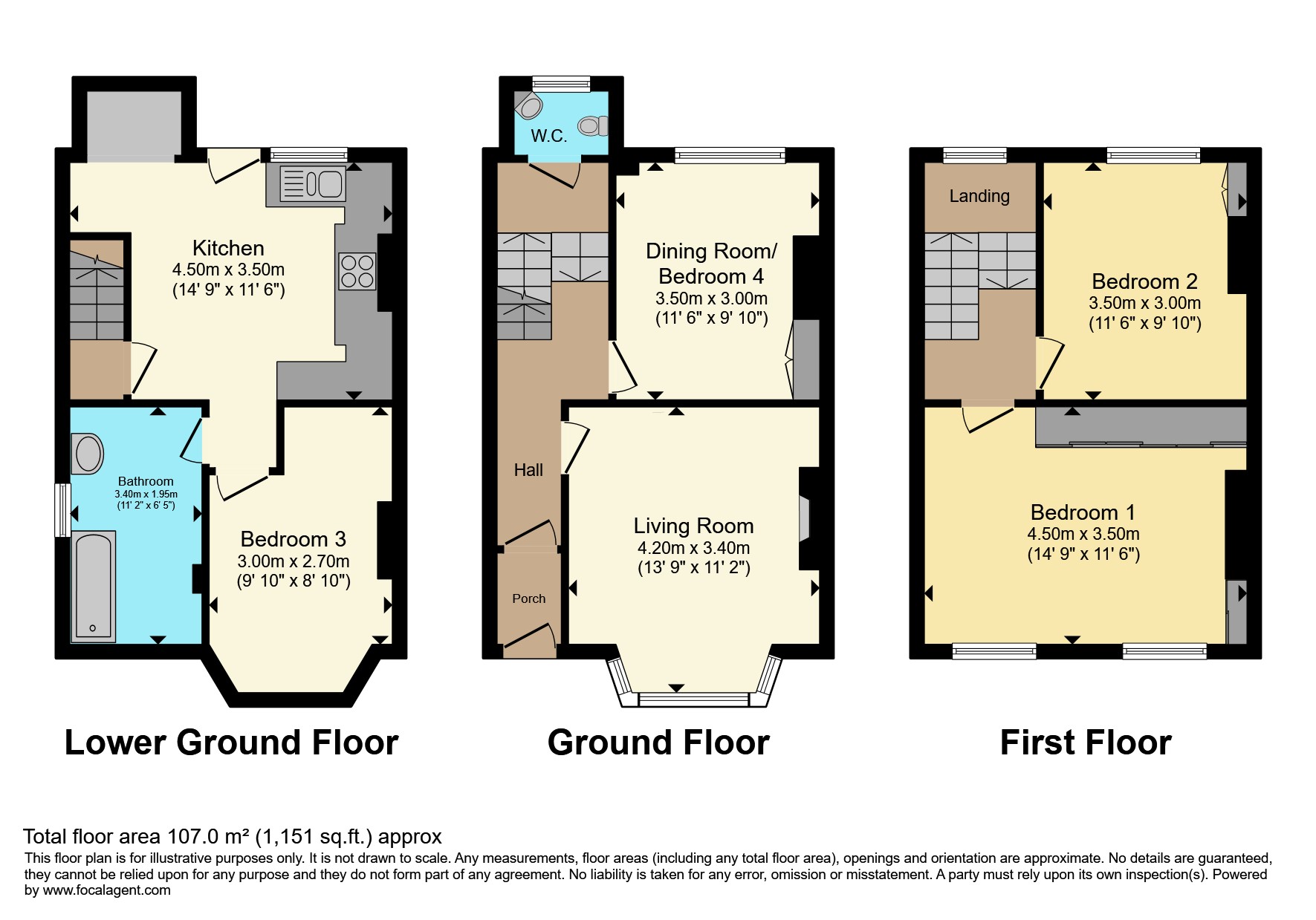 43, St. James Road, Hastings floorplan