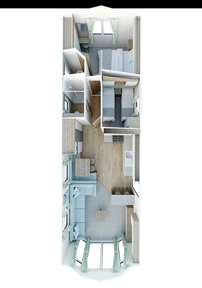 Willerby Brookwood, Rivulet Leisure Park, Low Road floorplan