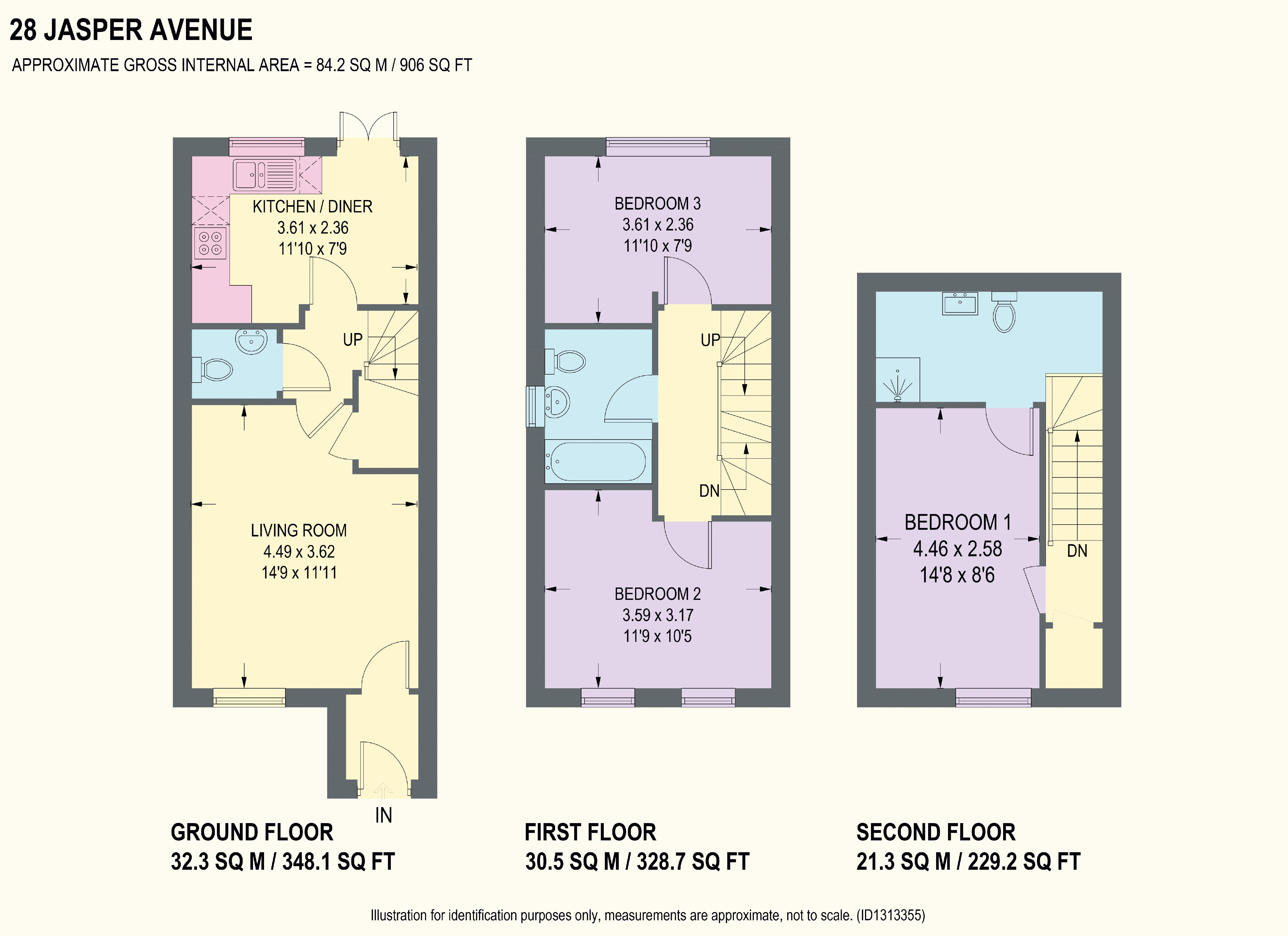 28, Jasper Avenue, Chesterfield floorplan