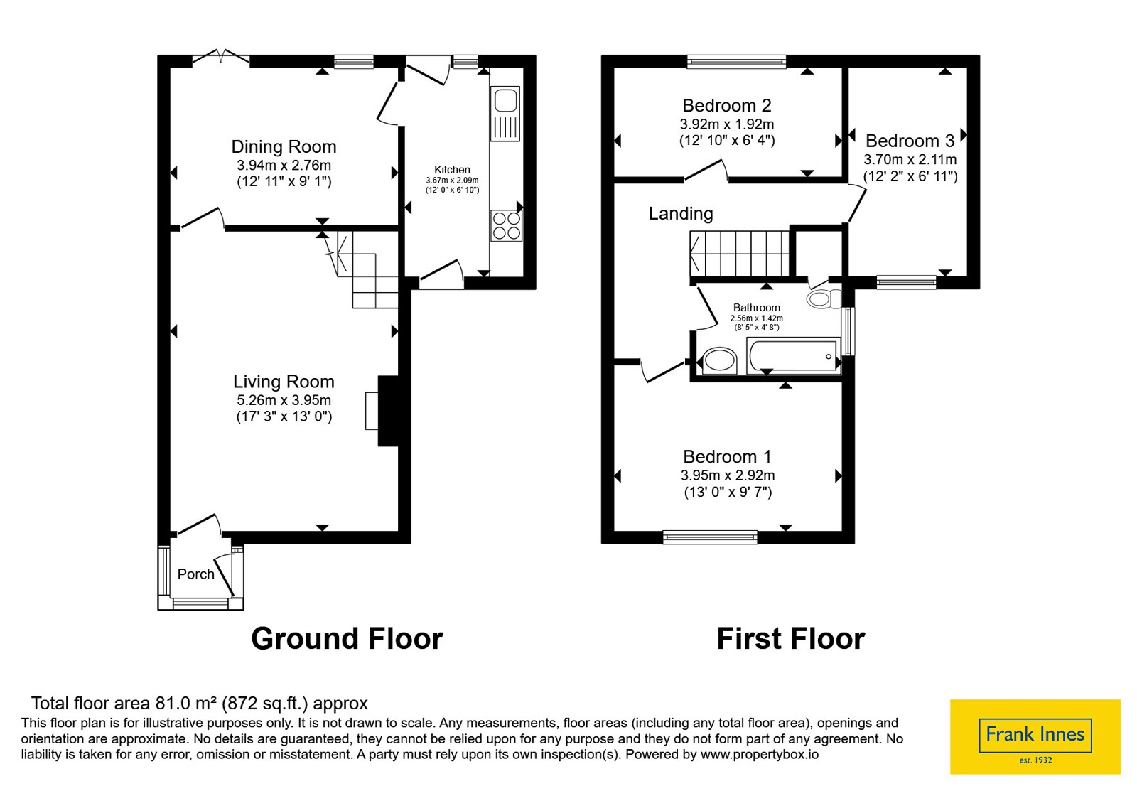 43, Cooper Close, Nottingham floorplan