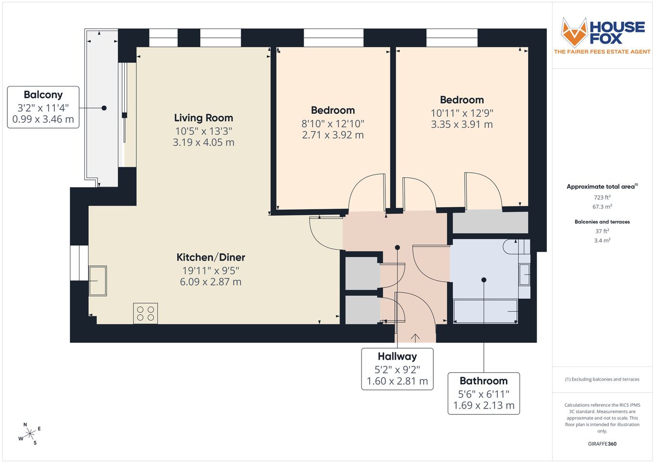 Flat 5, 1, Bishop Path, Weston-Super-Mare floorplan