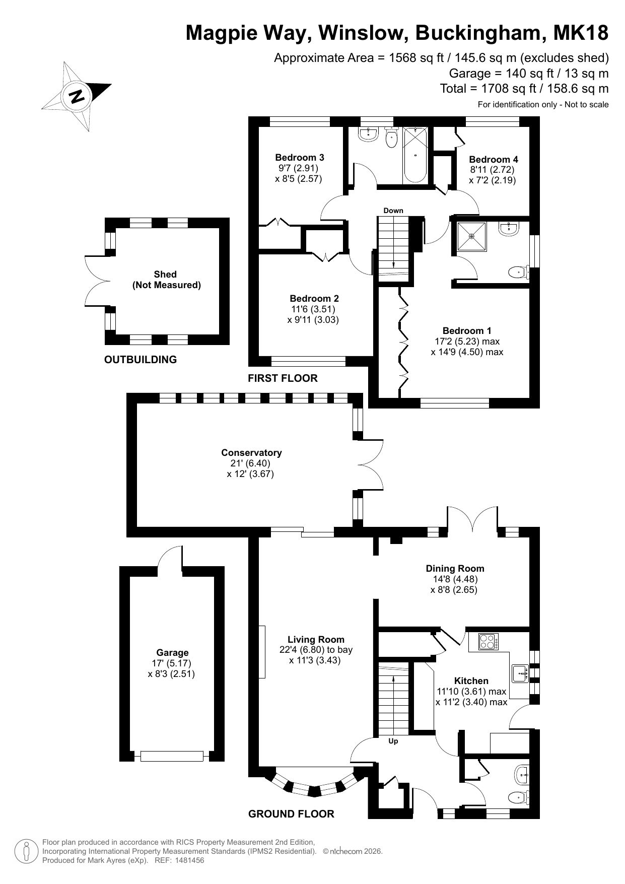 1, Magpie Way, Buckingham floorplan