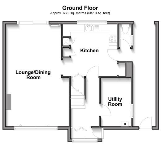 Latimer Close Langley Green, Crawley floorplan