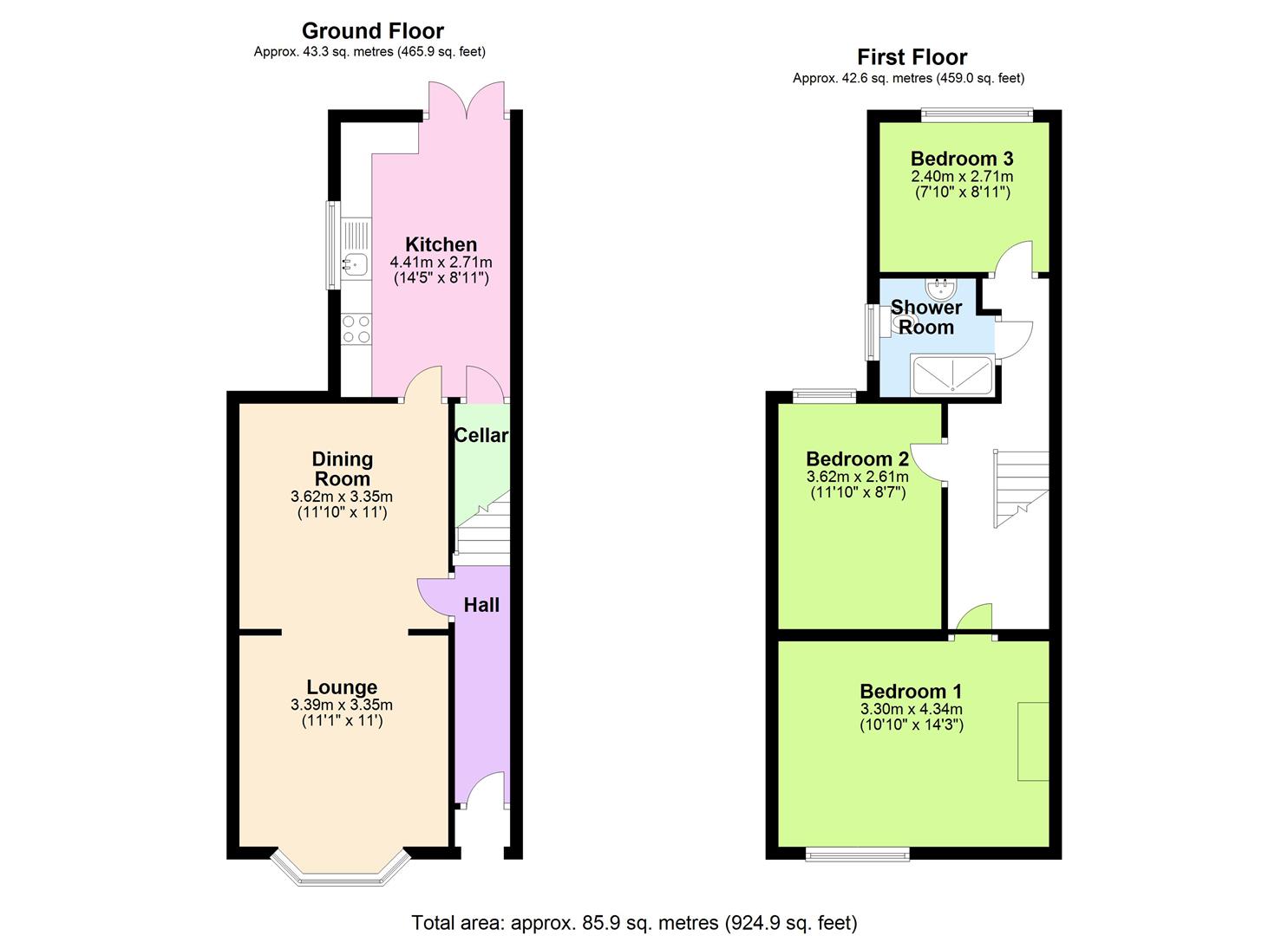 3 Bedrooms Terraced house for sale in Thoroton Road, West Bridgford, Nottingham NG2