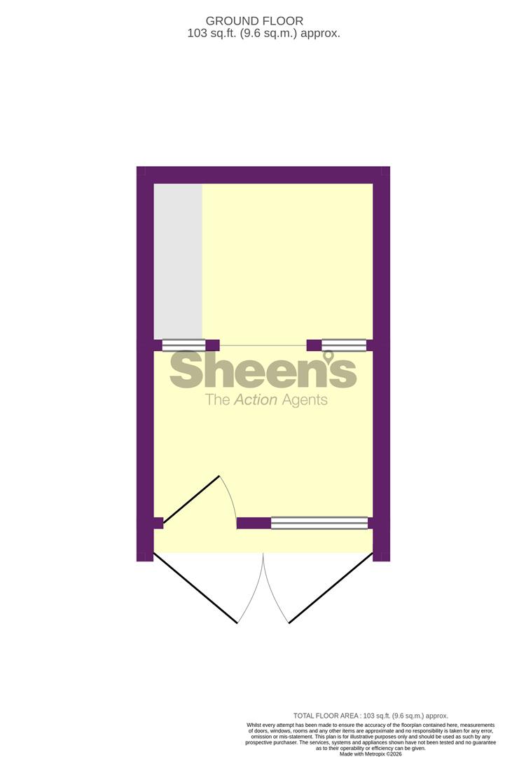Beach Hut F4, Kings Parade, Holland On Sea floorplan