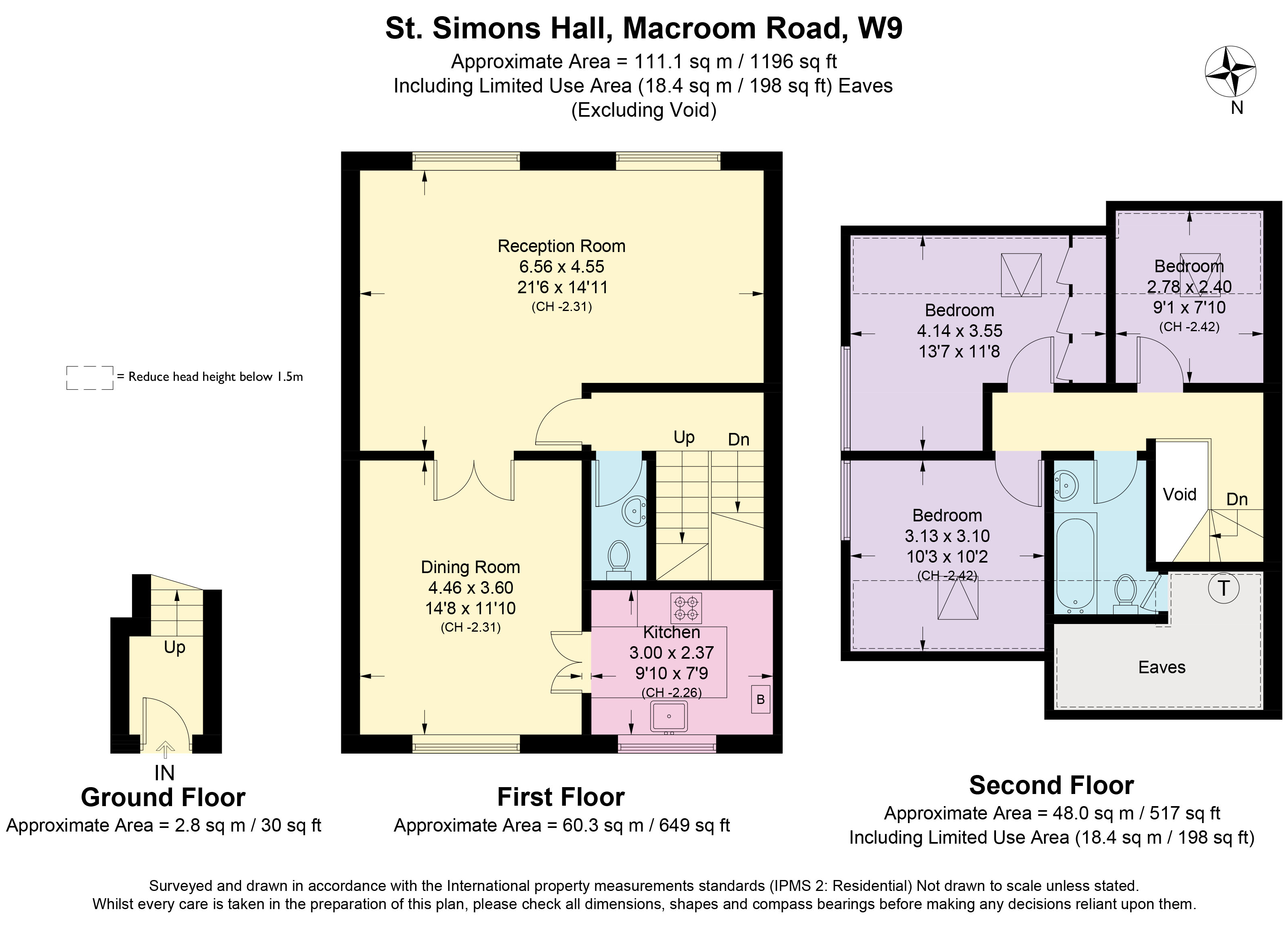 19, Macroom Road, London floorplan