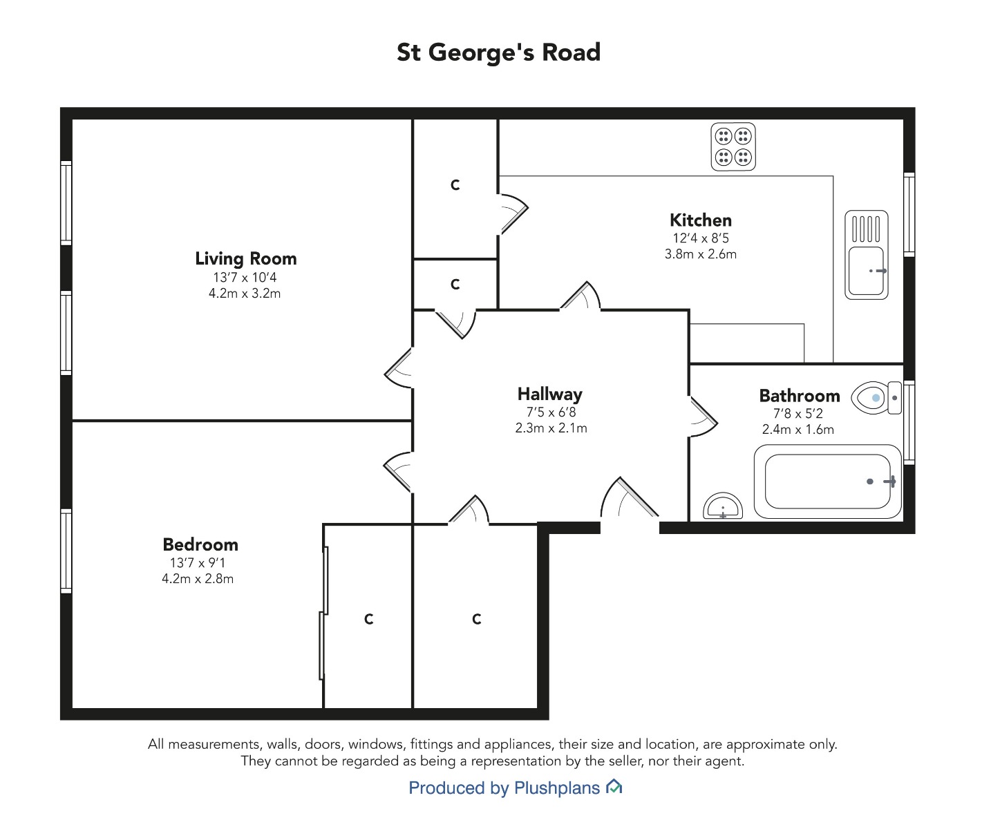 St George's Road, Glasgow floorplan