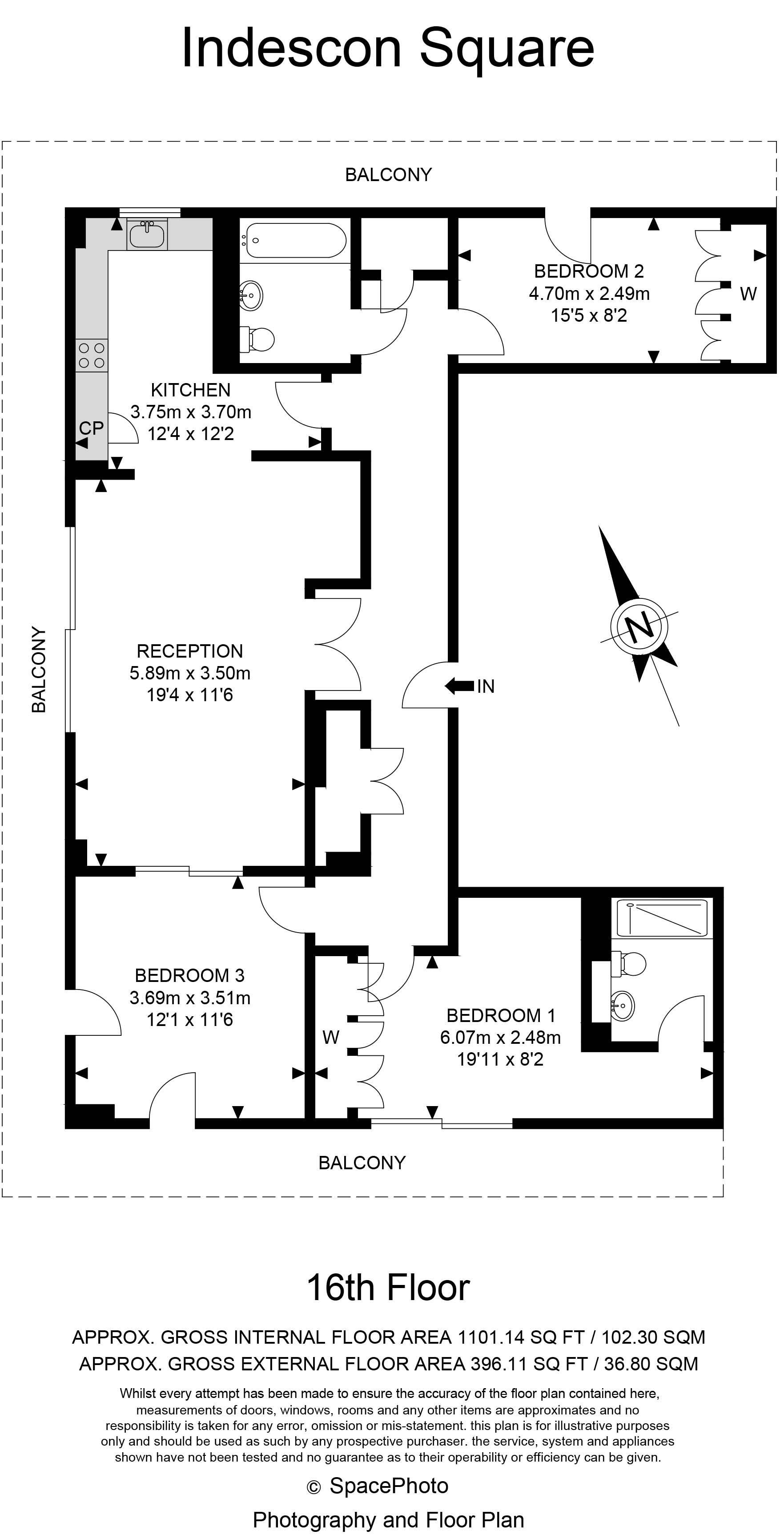 3 Bedrooms Flat to rent in Indescon Court, Canary Wharf E14