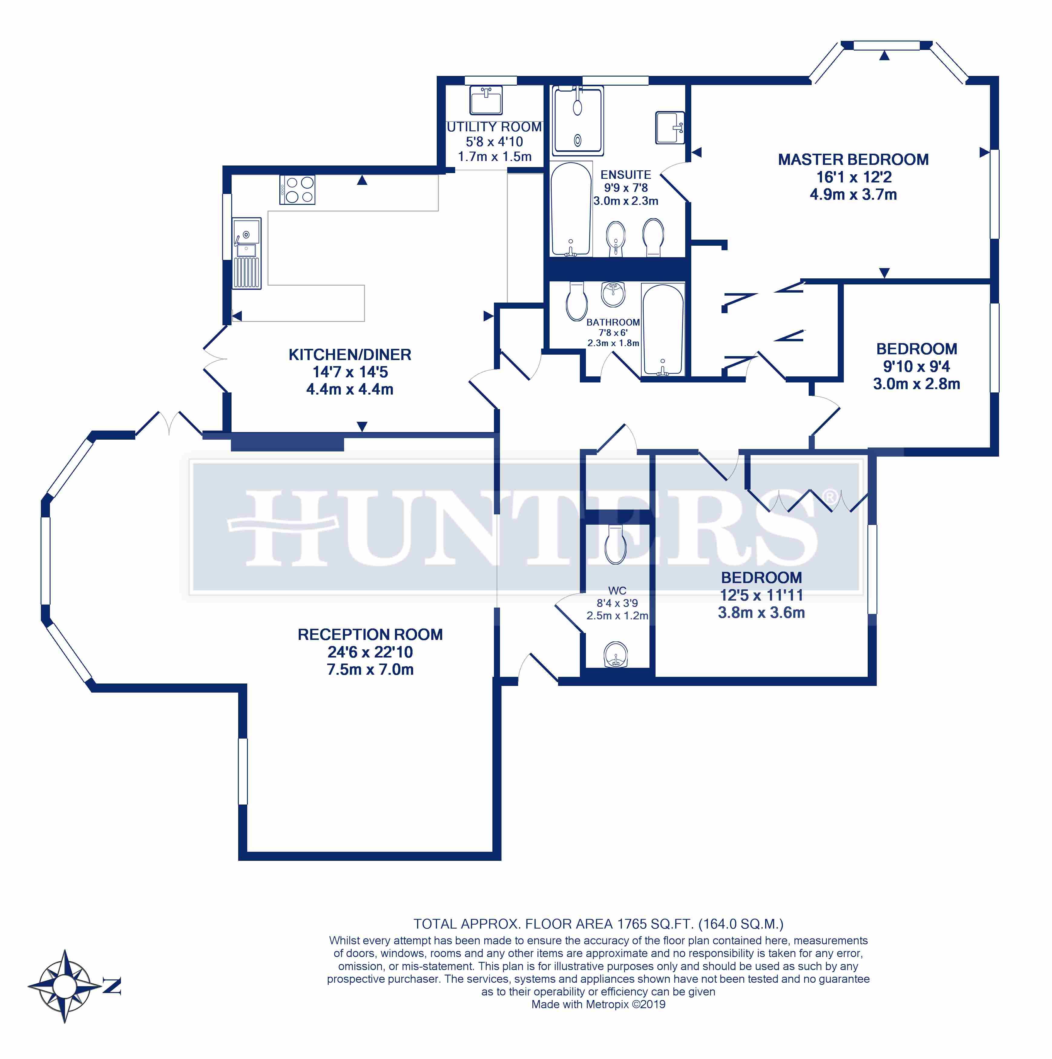 3 Bedrooms Flat to rent in Mountview Close, London NW11