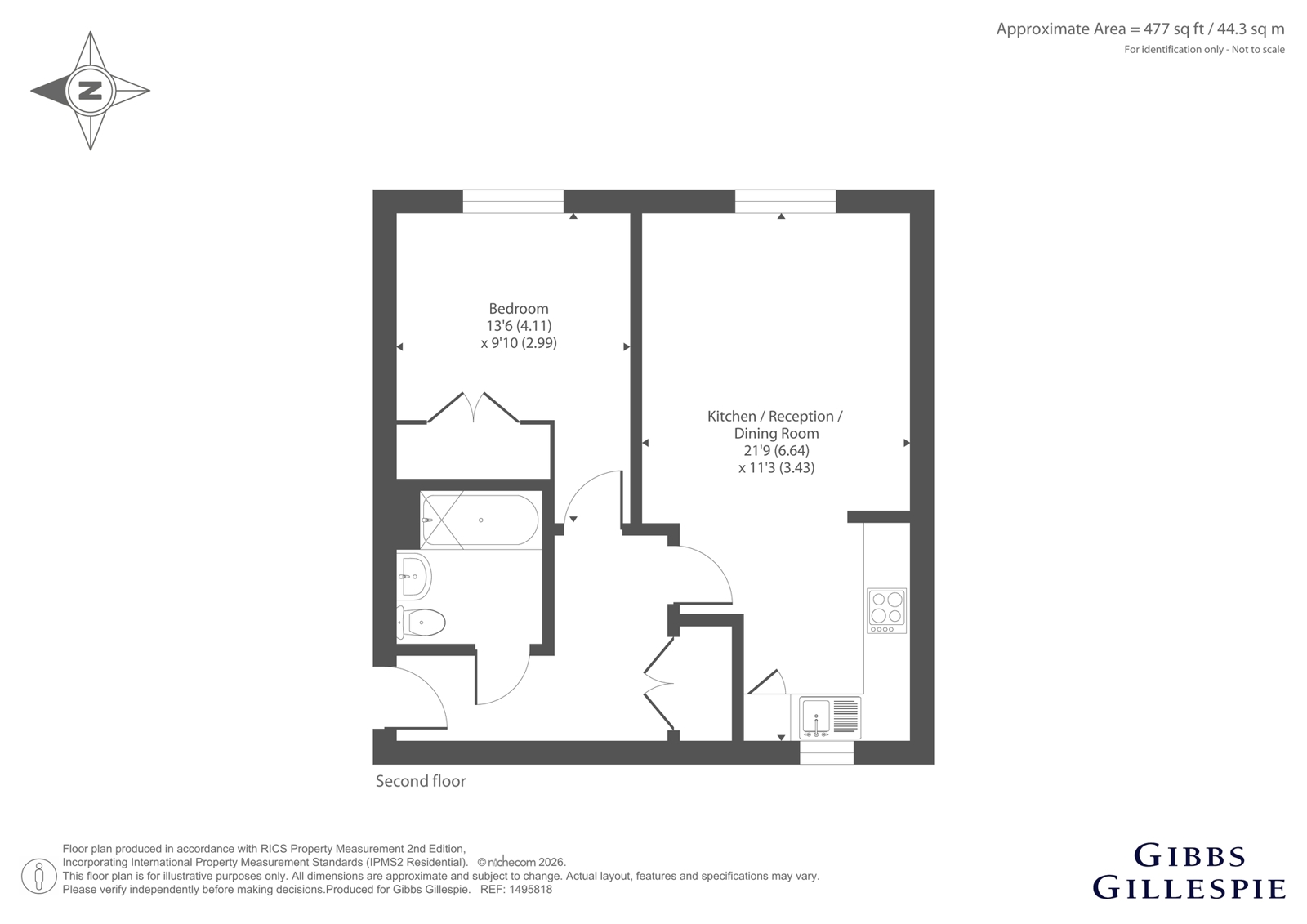 Flat 8,, Aylesbury House, Northolt floorplan